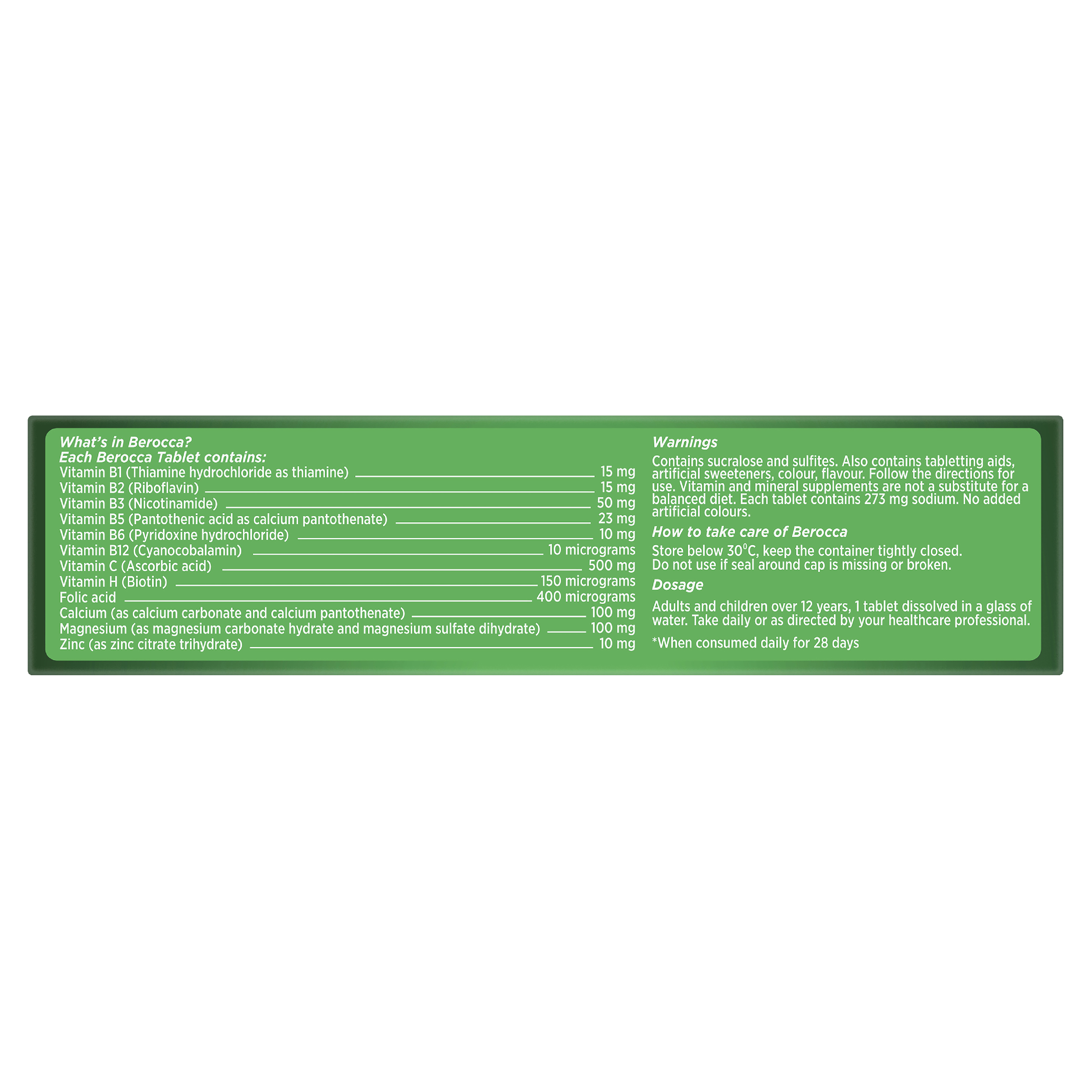 BEROCCA EFFERVESCENT MANGO AND ORANGE 30 TABLETS - Image 7