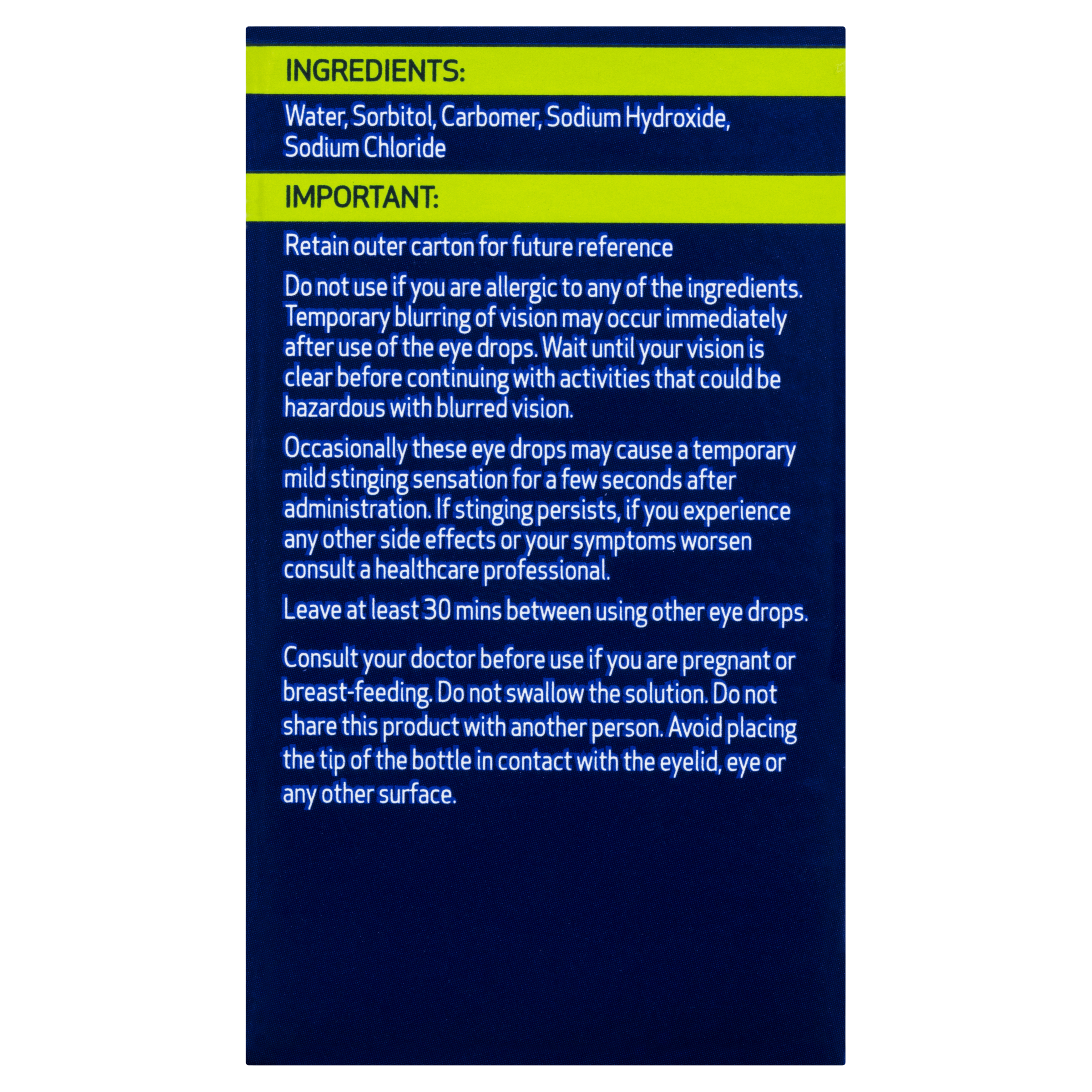 OPTREX ADVANCE PRESERVATIVE FREE TIRED EYE DROPS 10ML - Image 4
