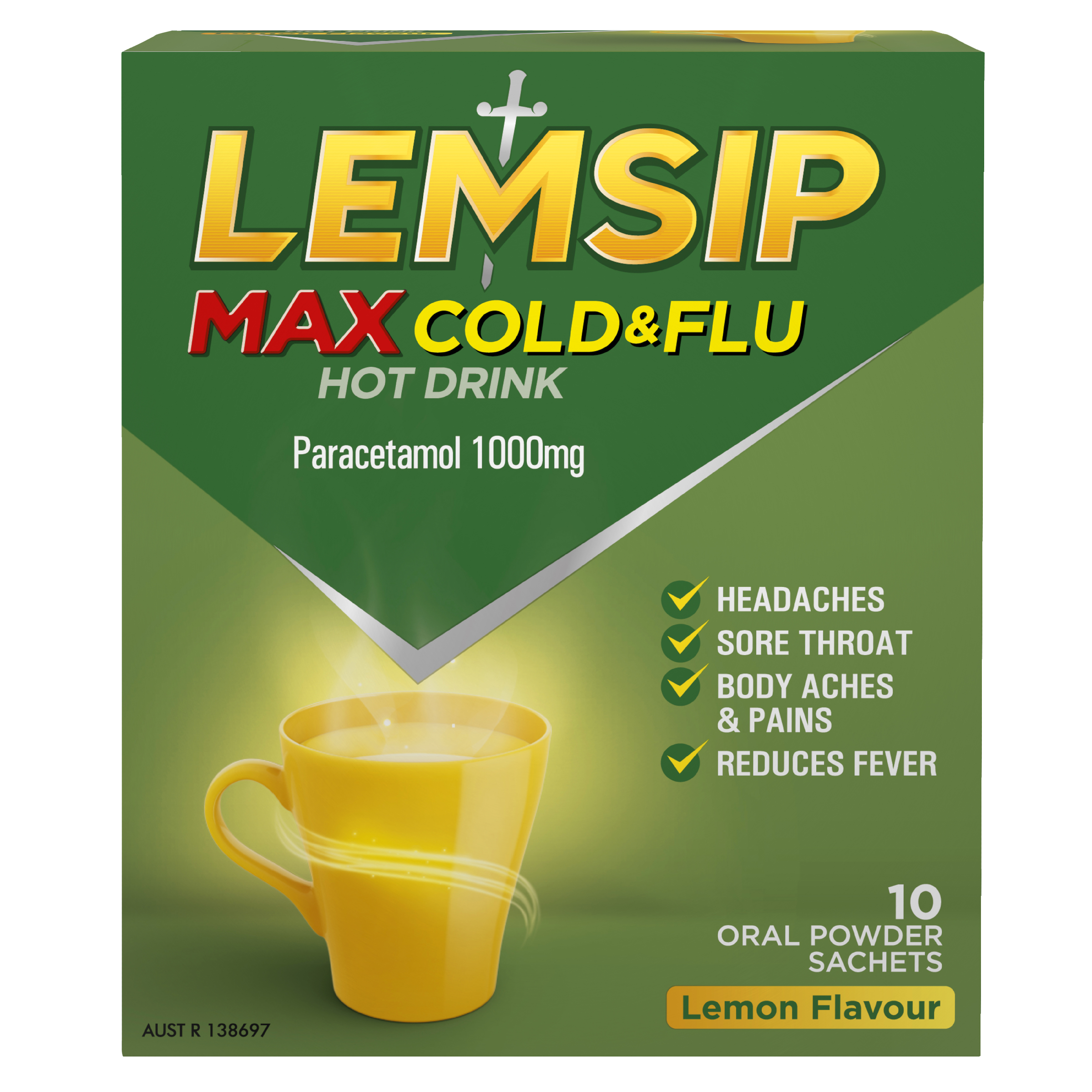 LEMSIP MAX LEMON SACHETS 10 PACK - Image 2