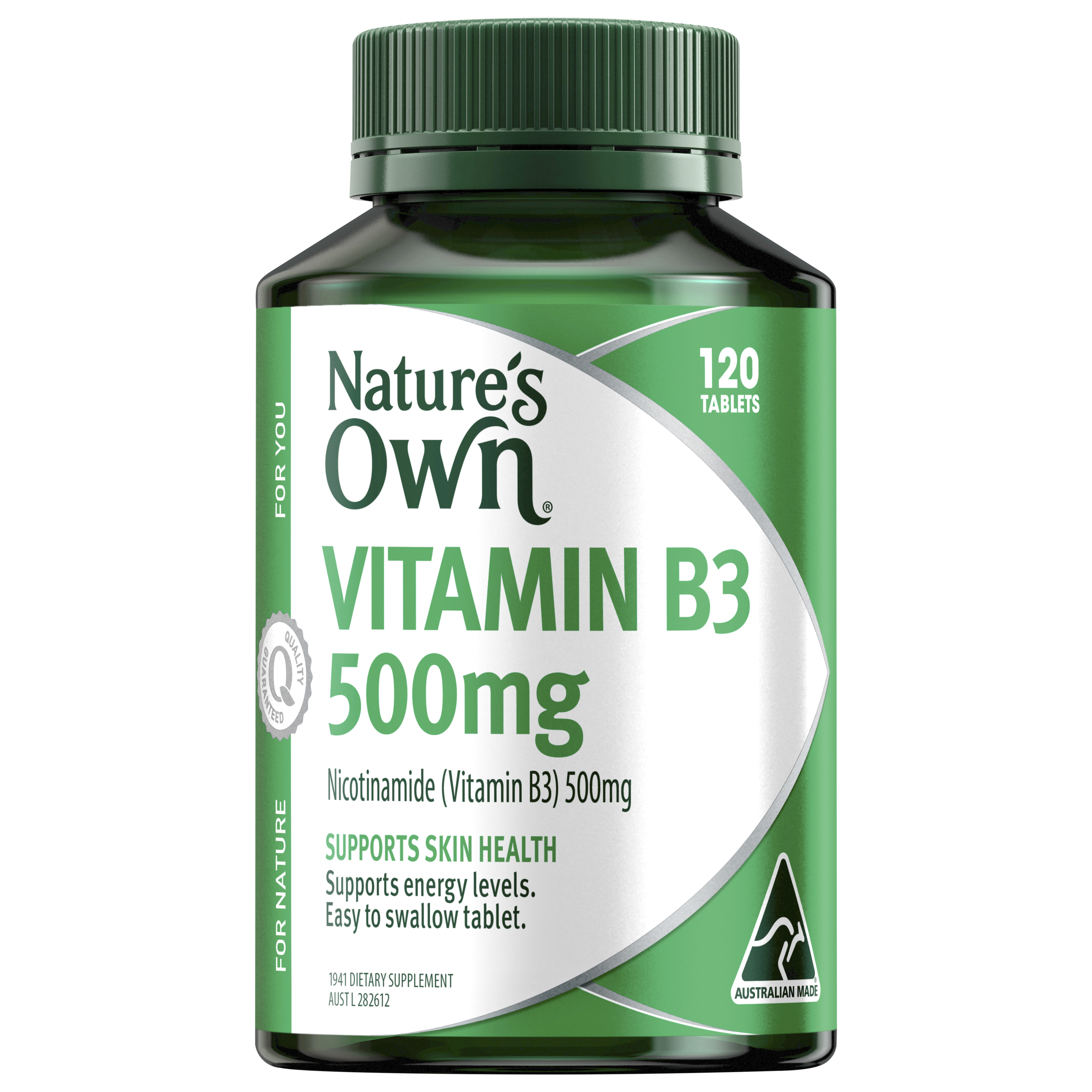 NATURES OWN VITAMIN B3 500MG 120 TABLETS