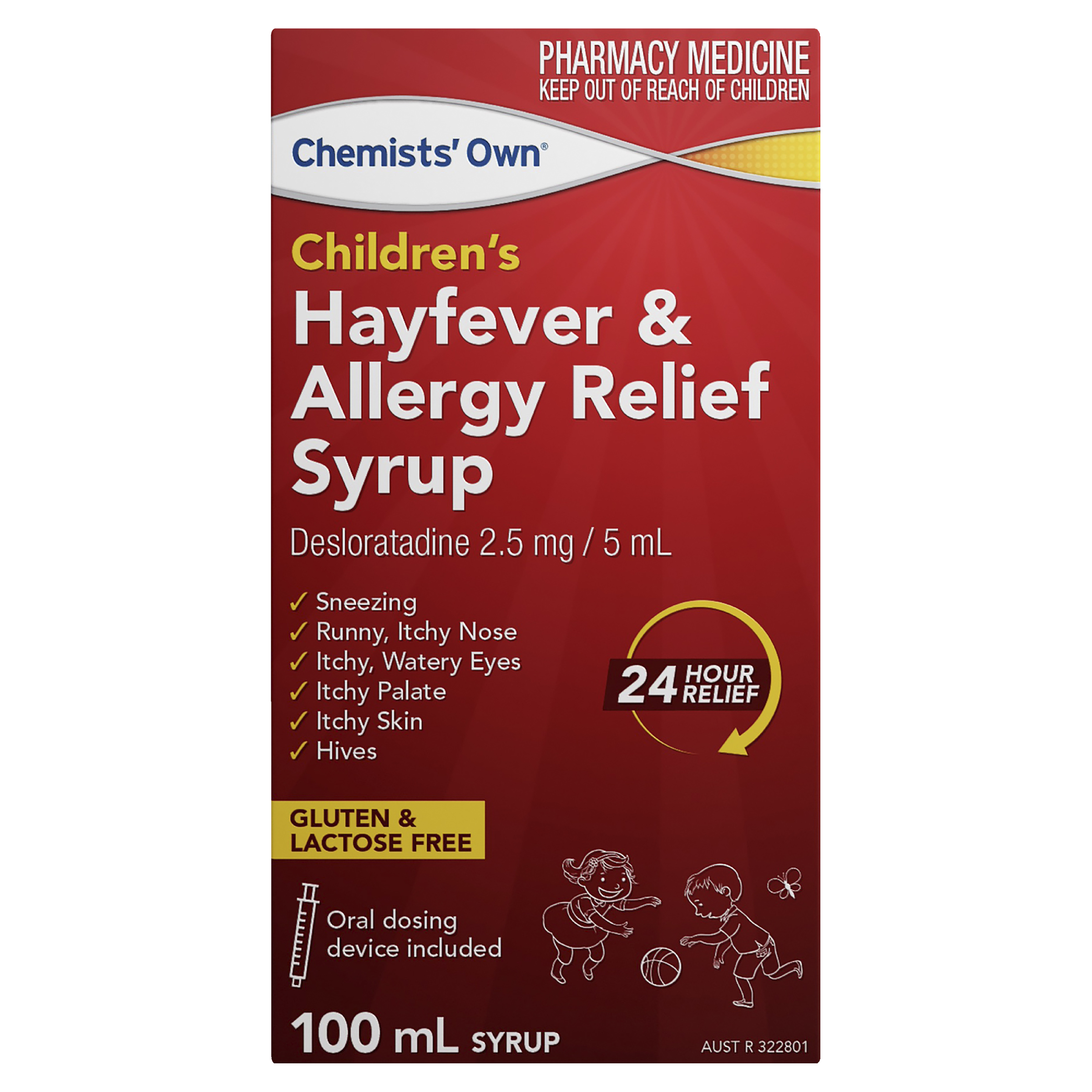 CHEMISTS OWN HAYFEVER & ALLERGY RELIEF SYRUP 100ML - Image 2