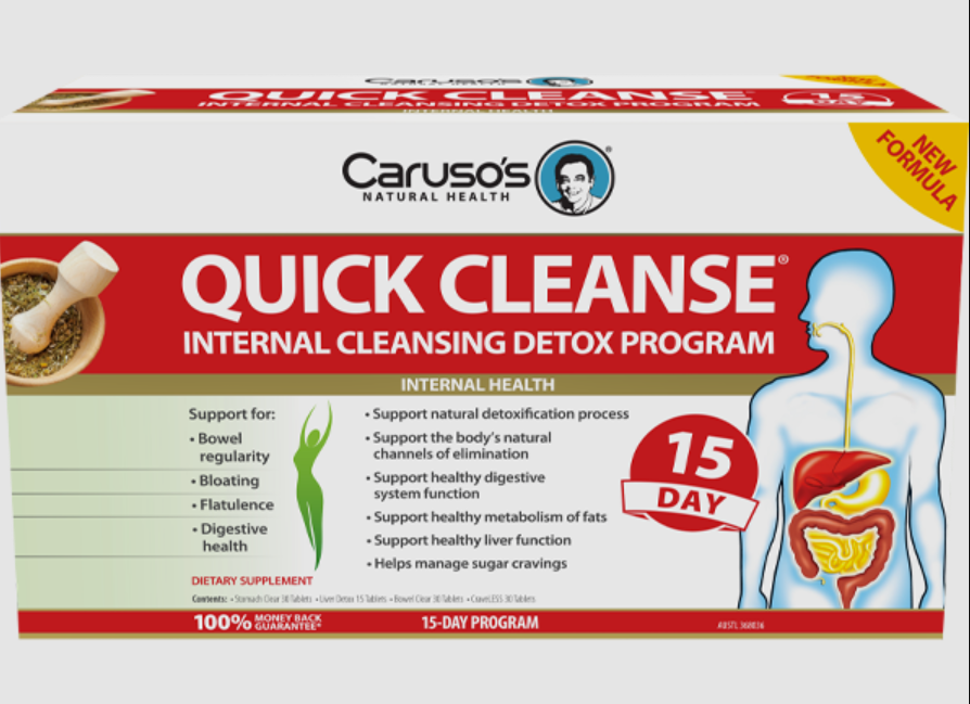 CARUSOS QUICK CLEANSE DETOX 15 DAY PROGRAM