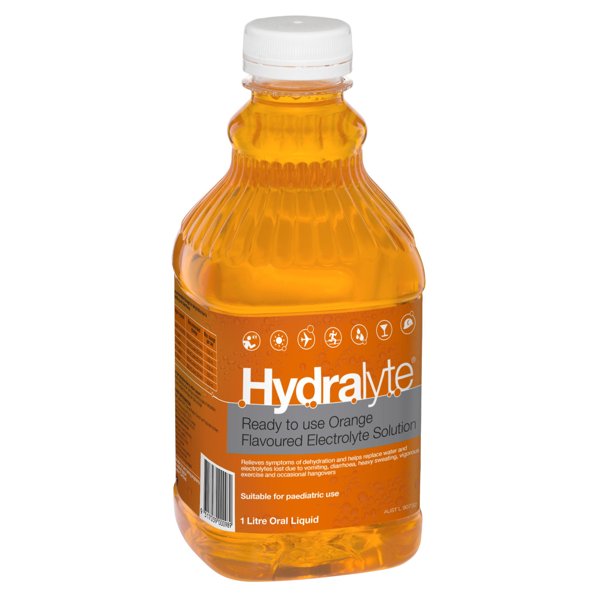 HYDRALYTE LIQUID ORANGE 1 LITRE