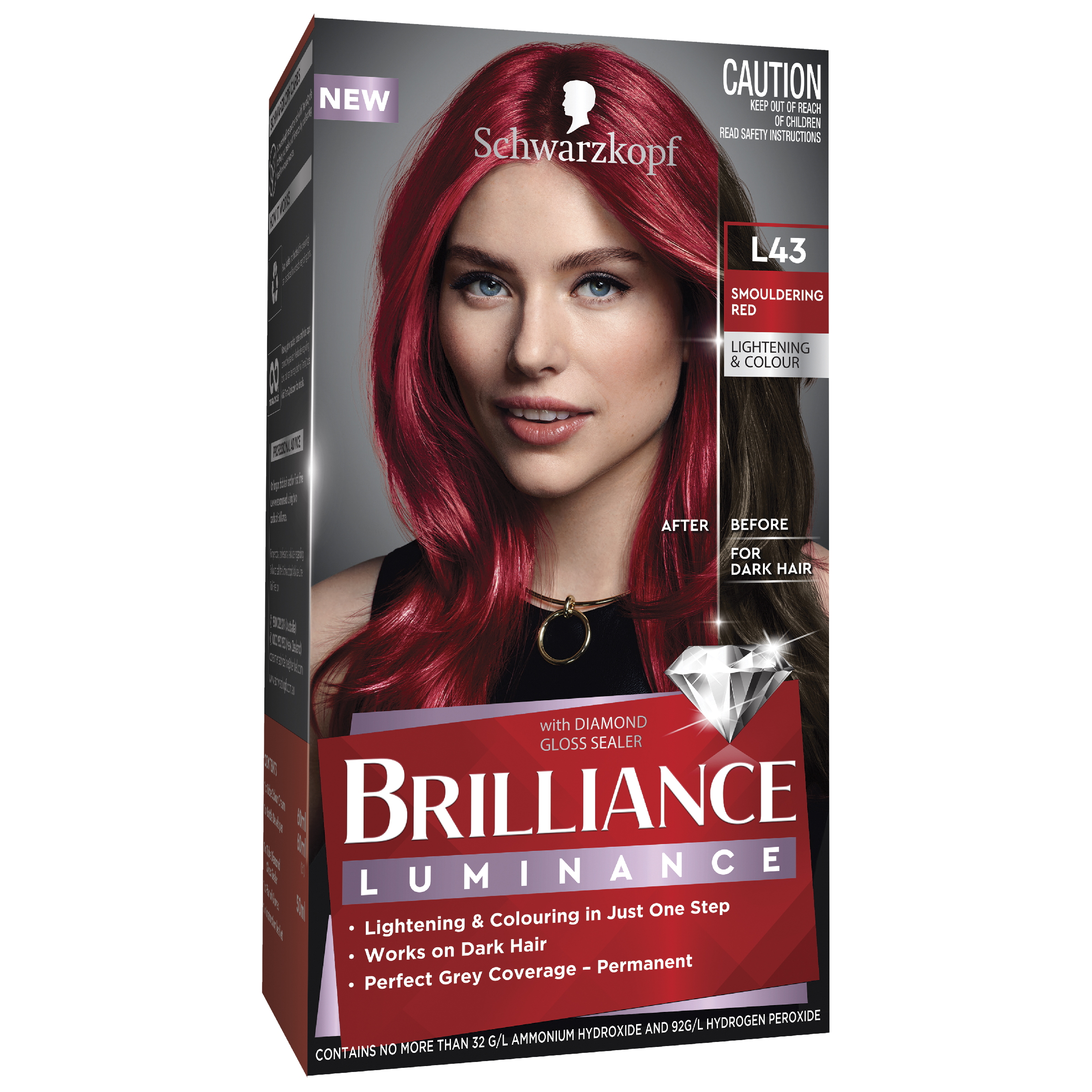 SCHWARZKOPF BRILLIANCE L43 SMOULDERING RED