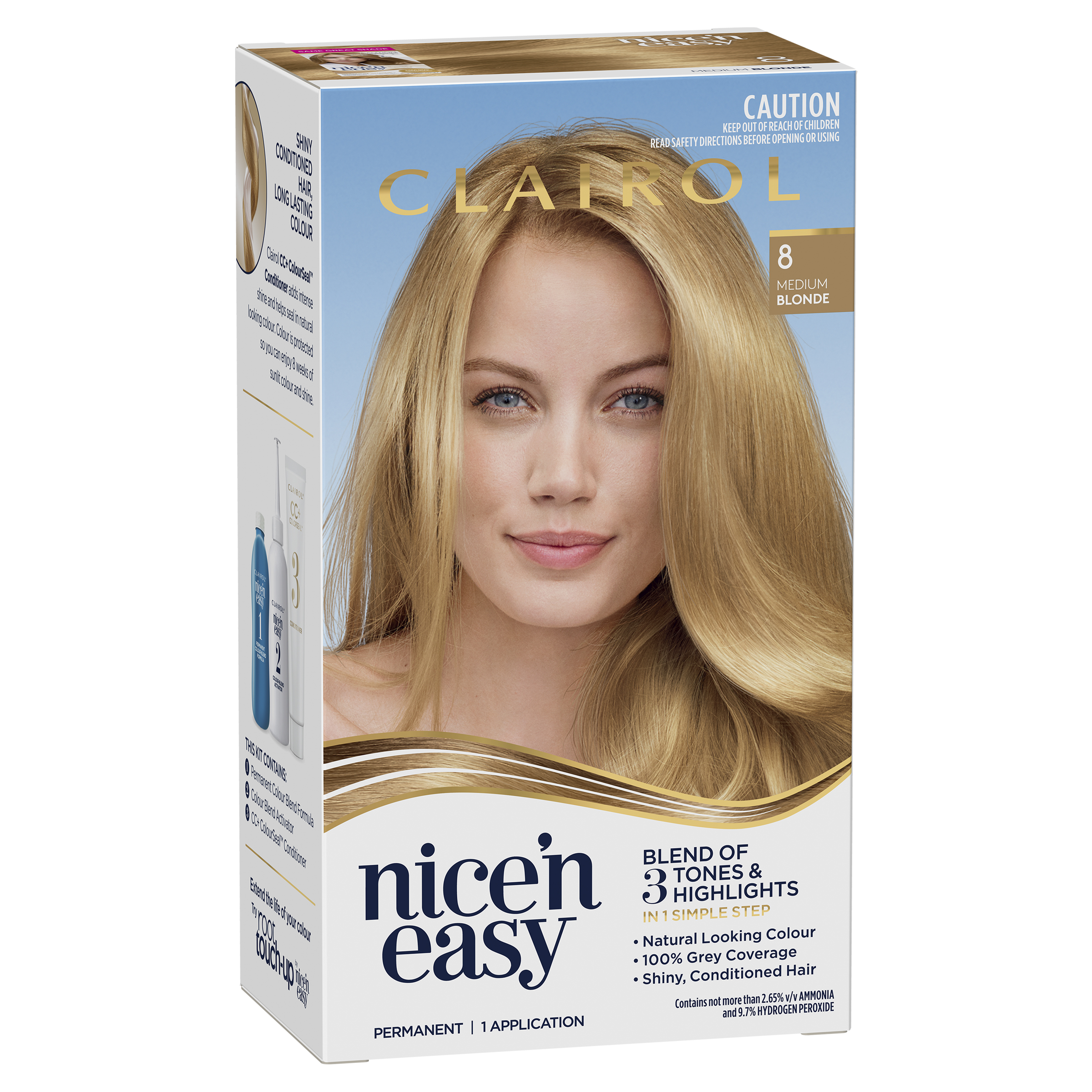 CLAIROL NICE N EASY 8 NATURAL MEDIUM BLONDE