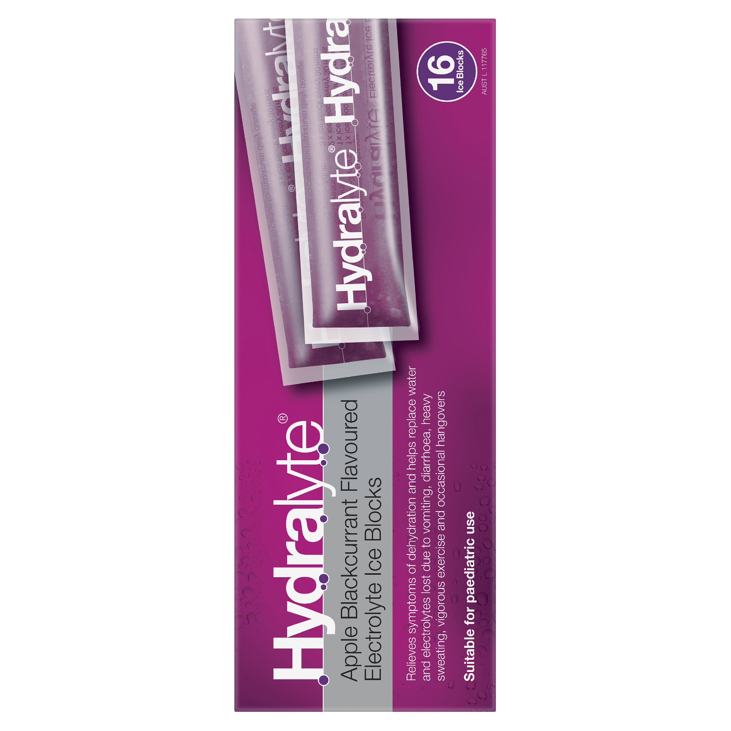 HYDRALYTE ICE BLOCKS APPLE BLACKCURRANT 16 PACK - Image 4