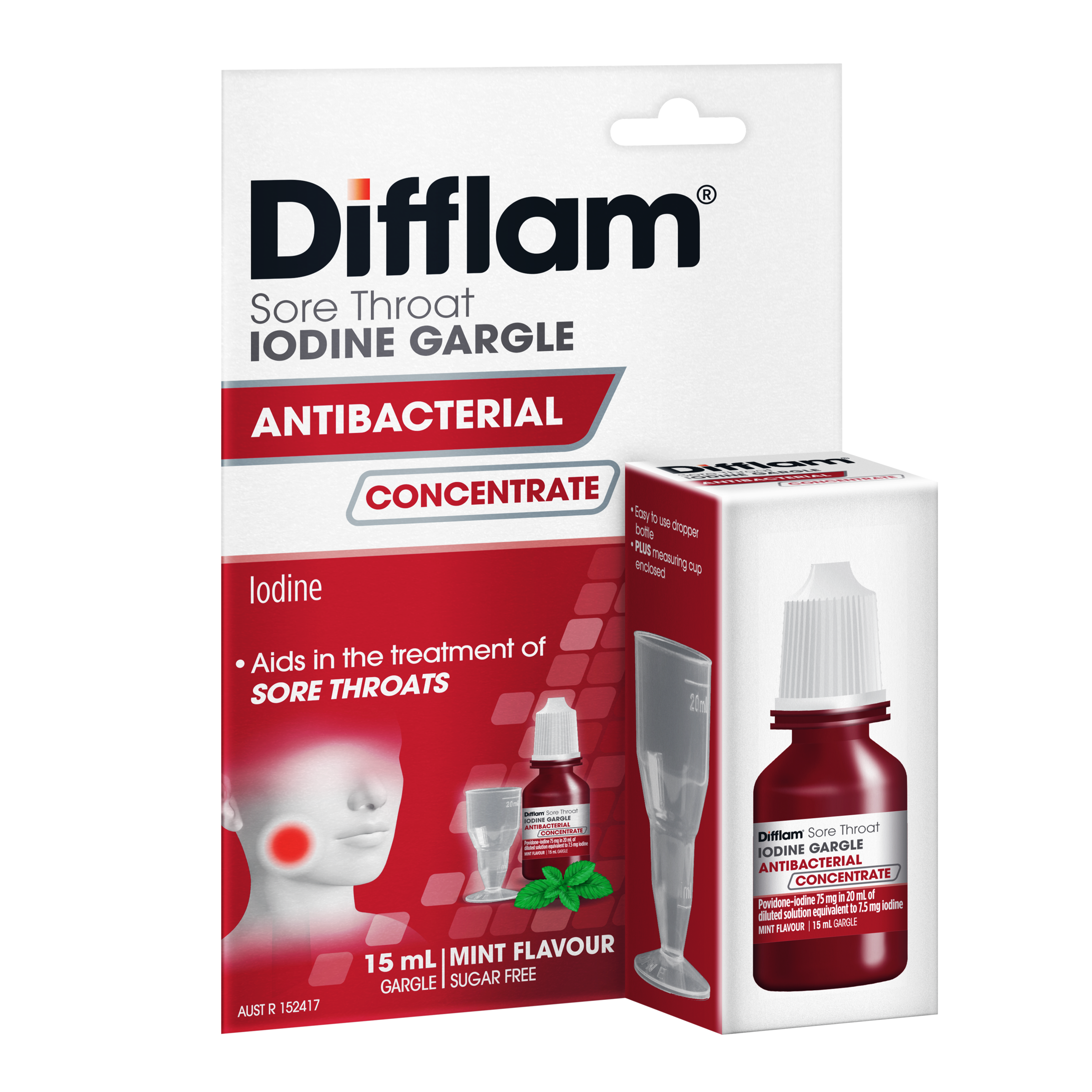 DIFFLAM THROAT GARGLE IODINE 15ML