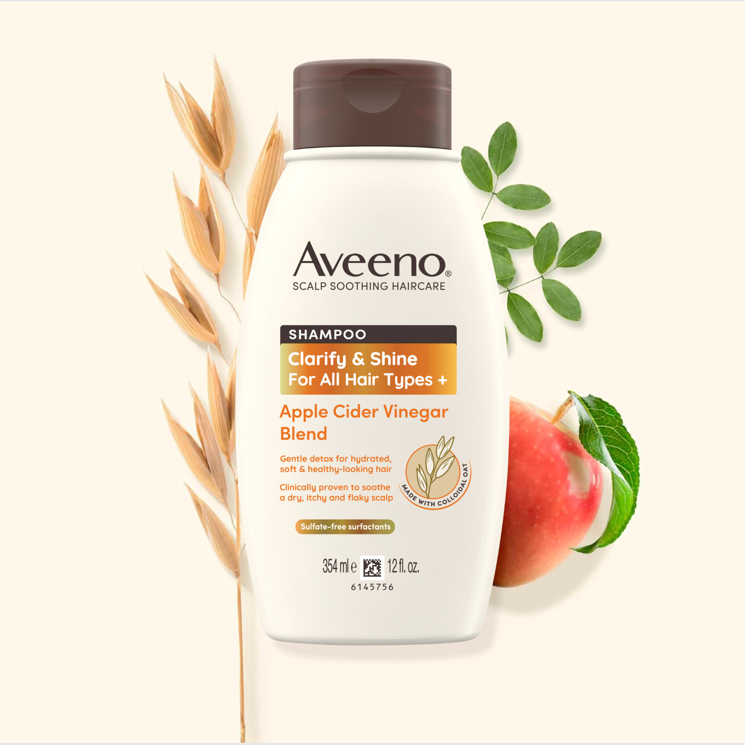 AVEENO CIDER VINEGAR SHAMPOO 354ML - Image 3
