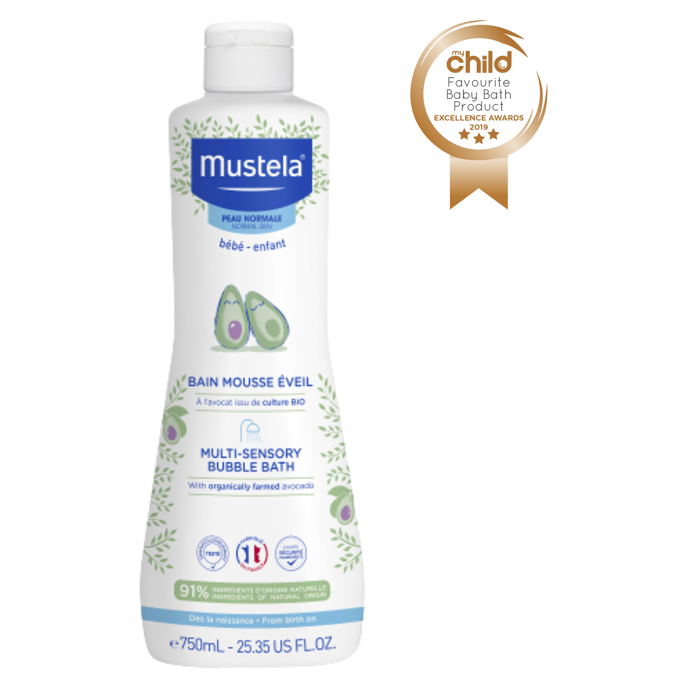MUSTELA BEBE MULTI-SENSORY BUBBLE BATH 750ML - Image 3