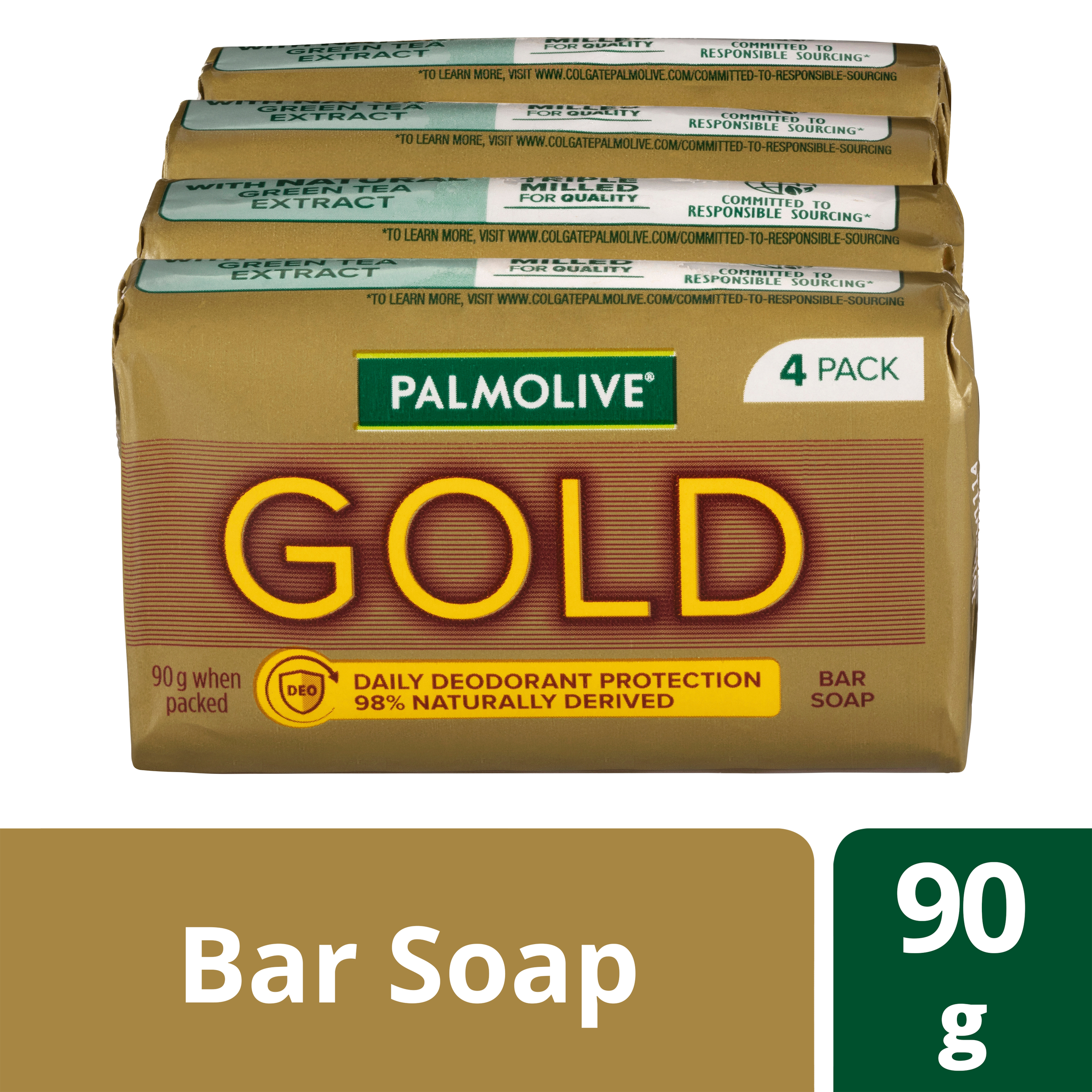 PALMOLIVE GOLD BODY SOAP DAILY DEODORANT PROTECTION 90G 4 PACK - Image 11