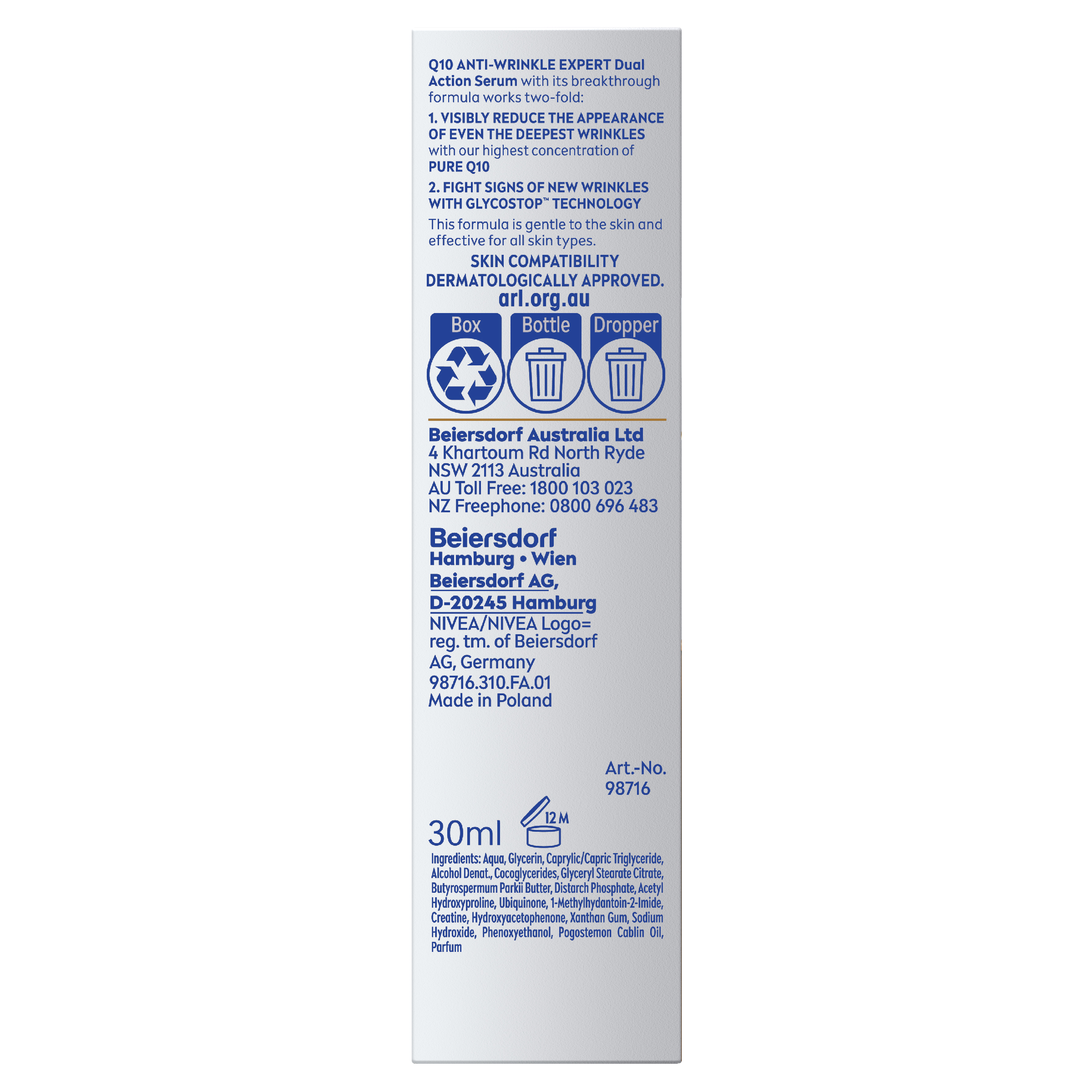 NIVEA Q10 DUAL ACTION SERUM 30ML - Image 11