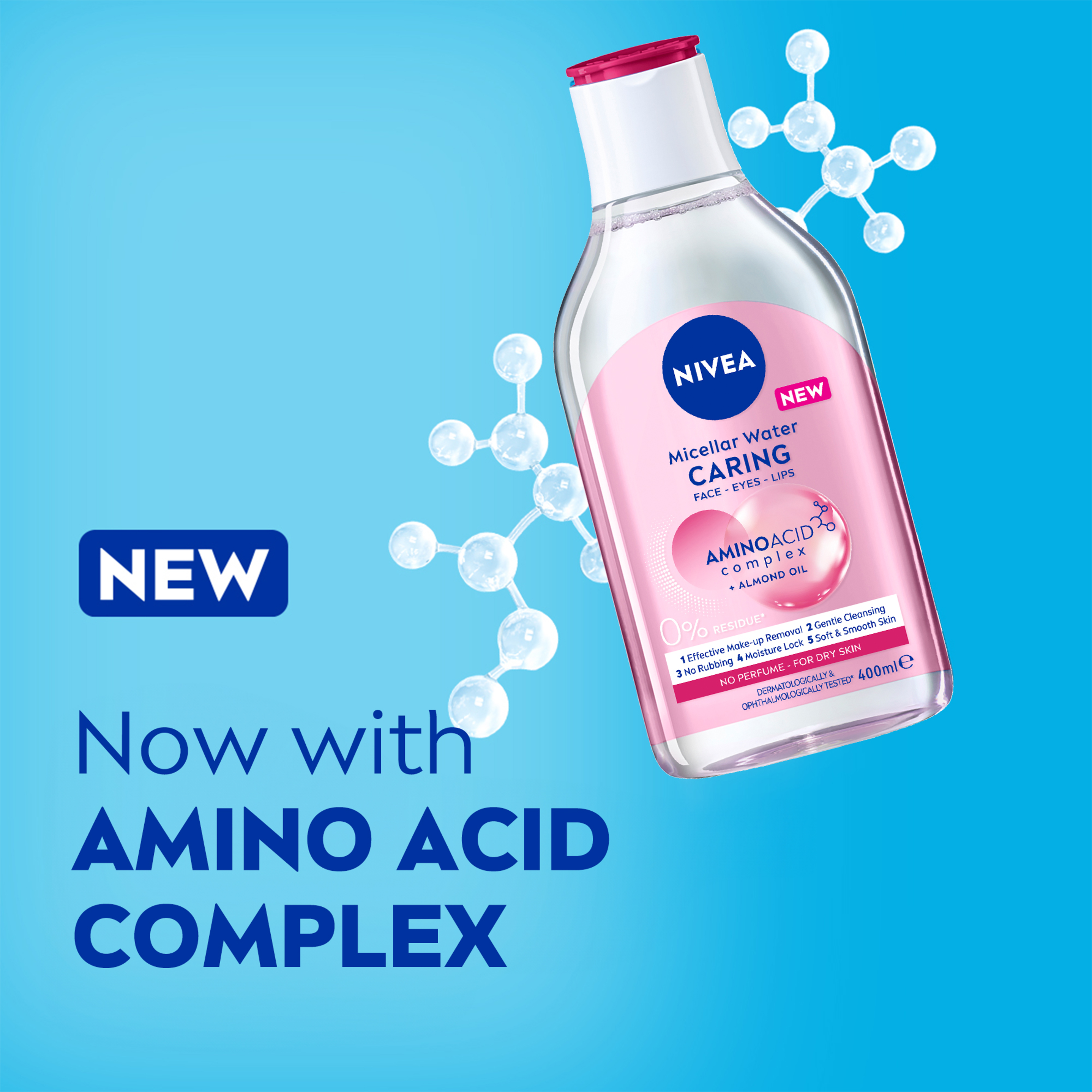 NIVEA MICELLAR WATER CARING 400ML - Image 4