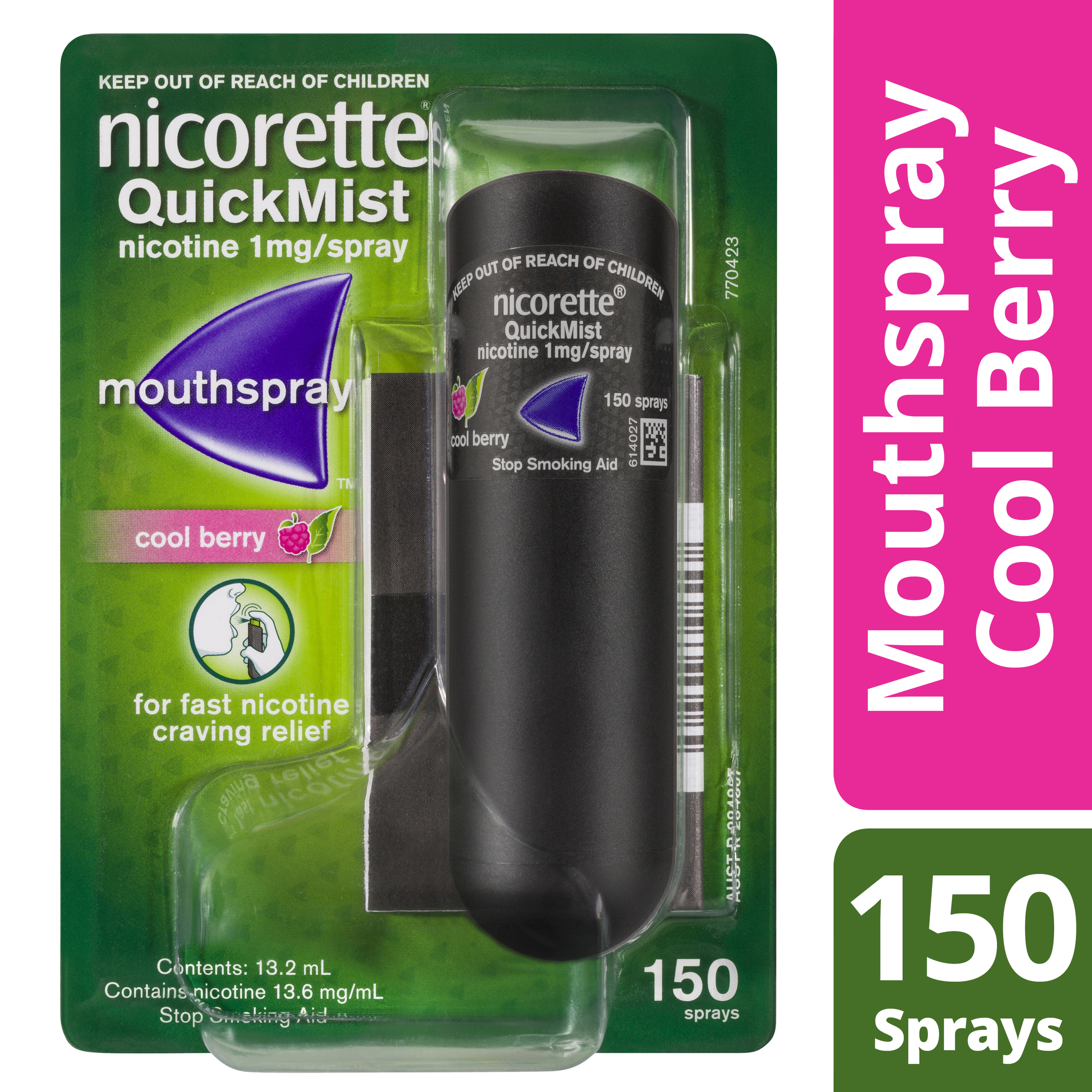 NICORETTE QUICKMIST COOL BERRY 150 SPRAYS - Image 3