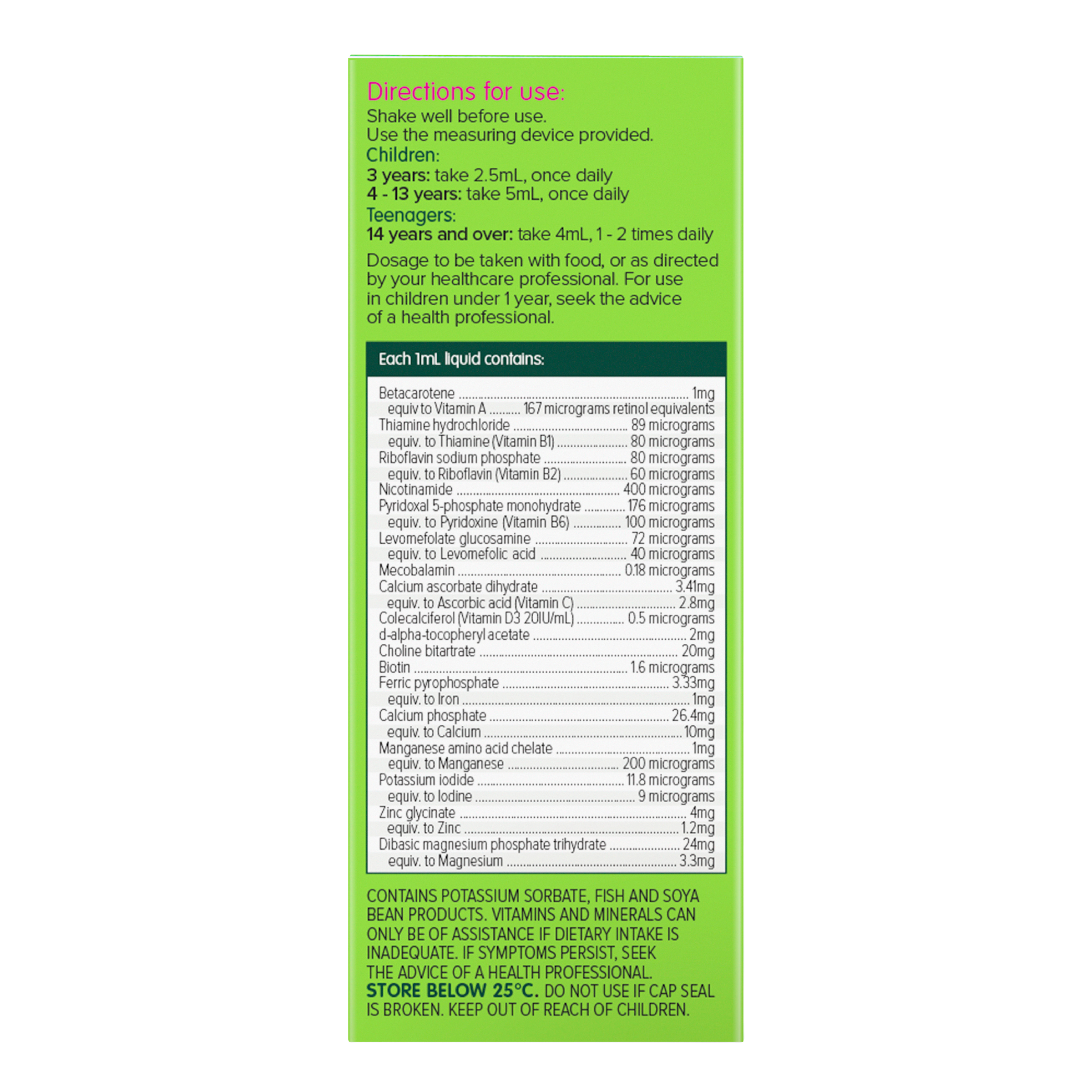 BRAUER KIDS MULTIVITAMIN WITH IRON LIQUID 200ML - Image 6