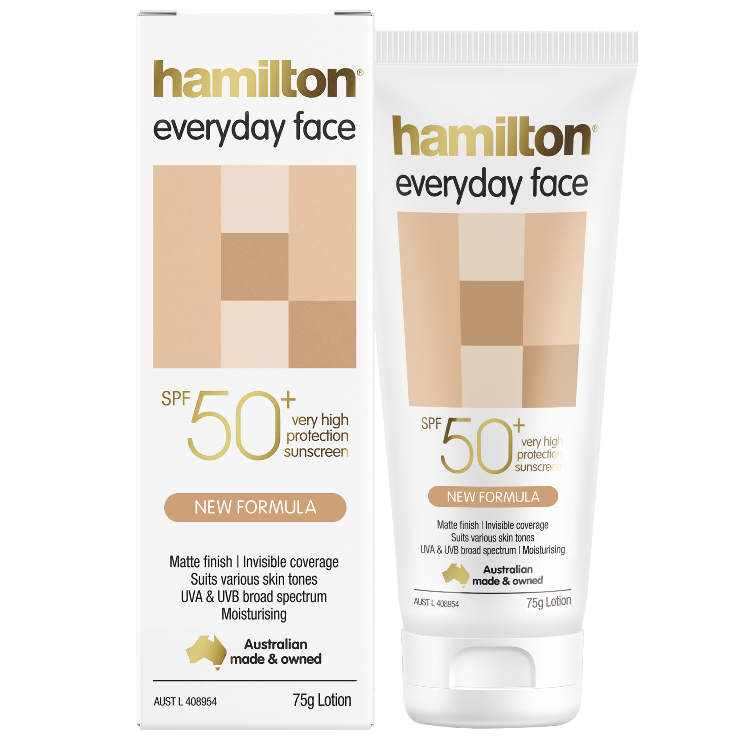 HAMILTON EVERY DAY FACE SUNSCREEN LOTION SPF50+ 75G