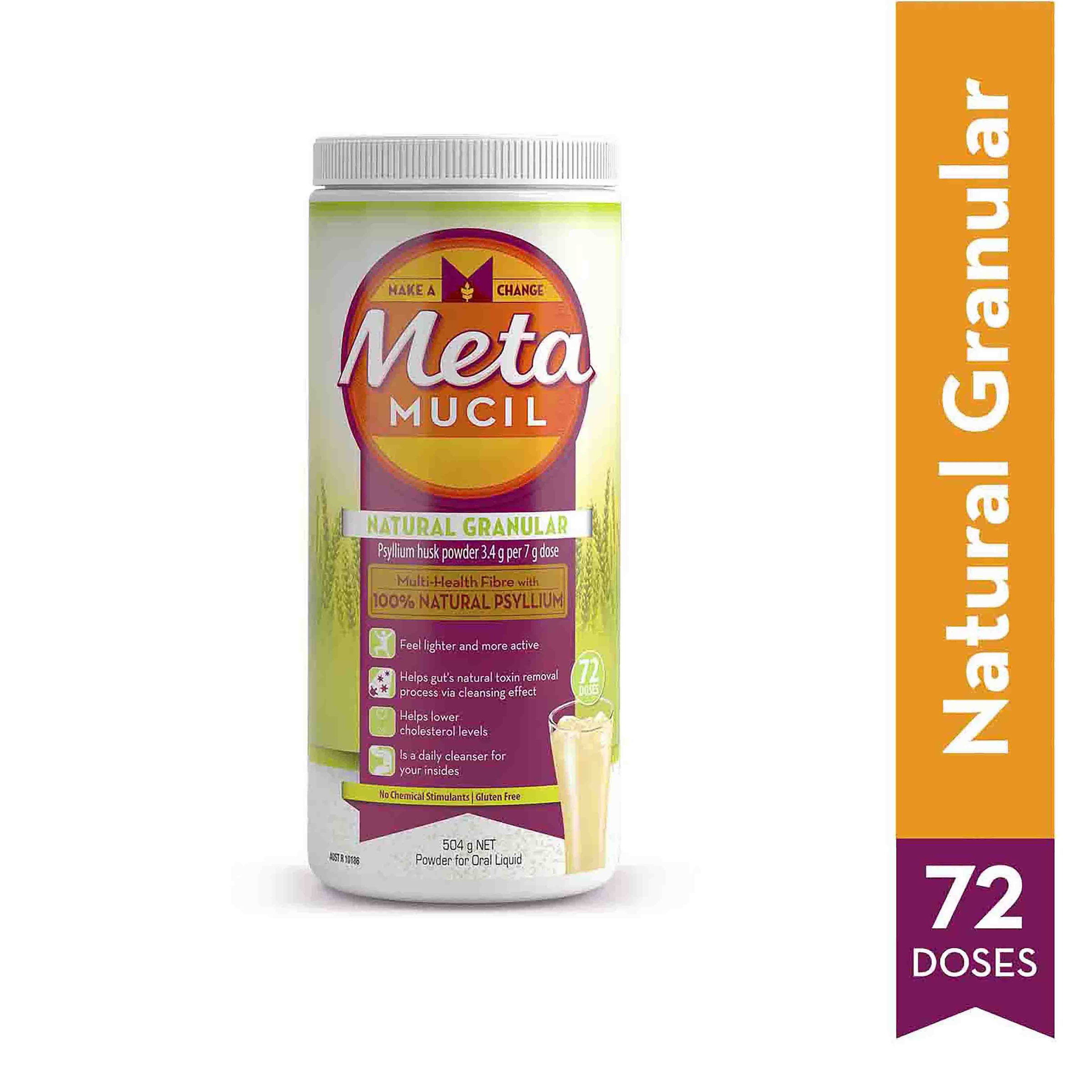 METAMUCIL NATURAL GRANULAR 504G 72 DOSES - Image 9