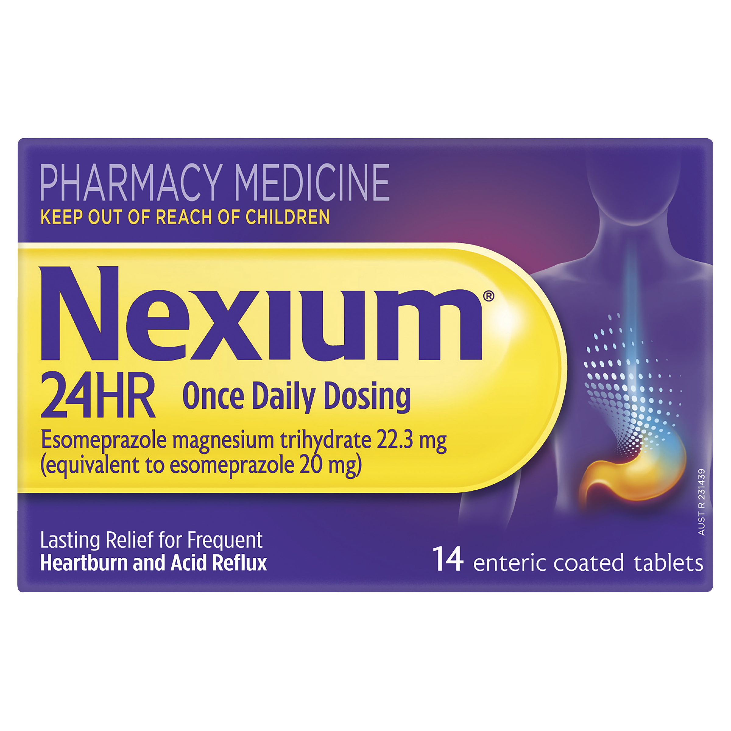 NEXIUM 24HR 20MG 14 TABLETS - Image 2