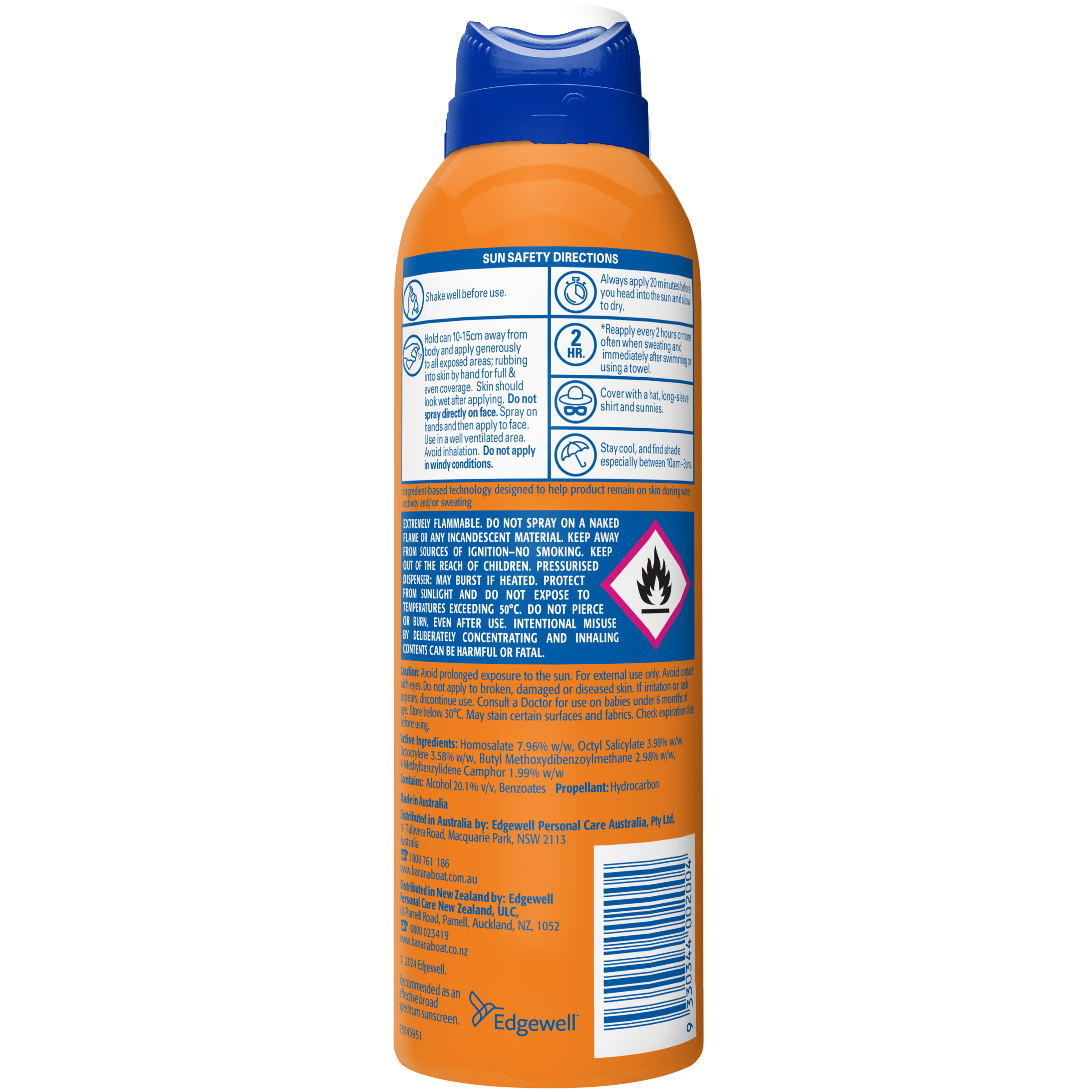 BANANA BOAT SPORT SUNSCREEN AEROSOL SPRAY SPF50+ 175G - Image 2