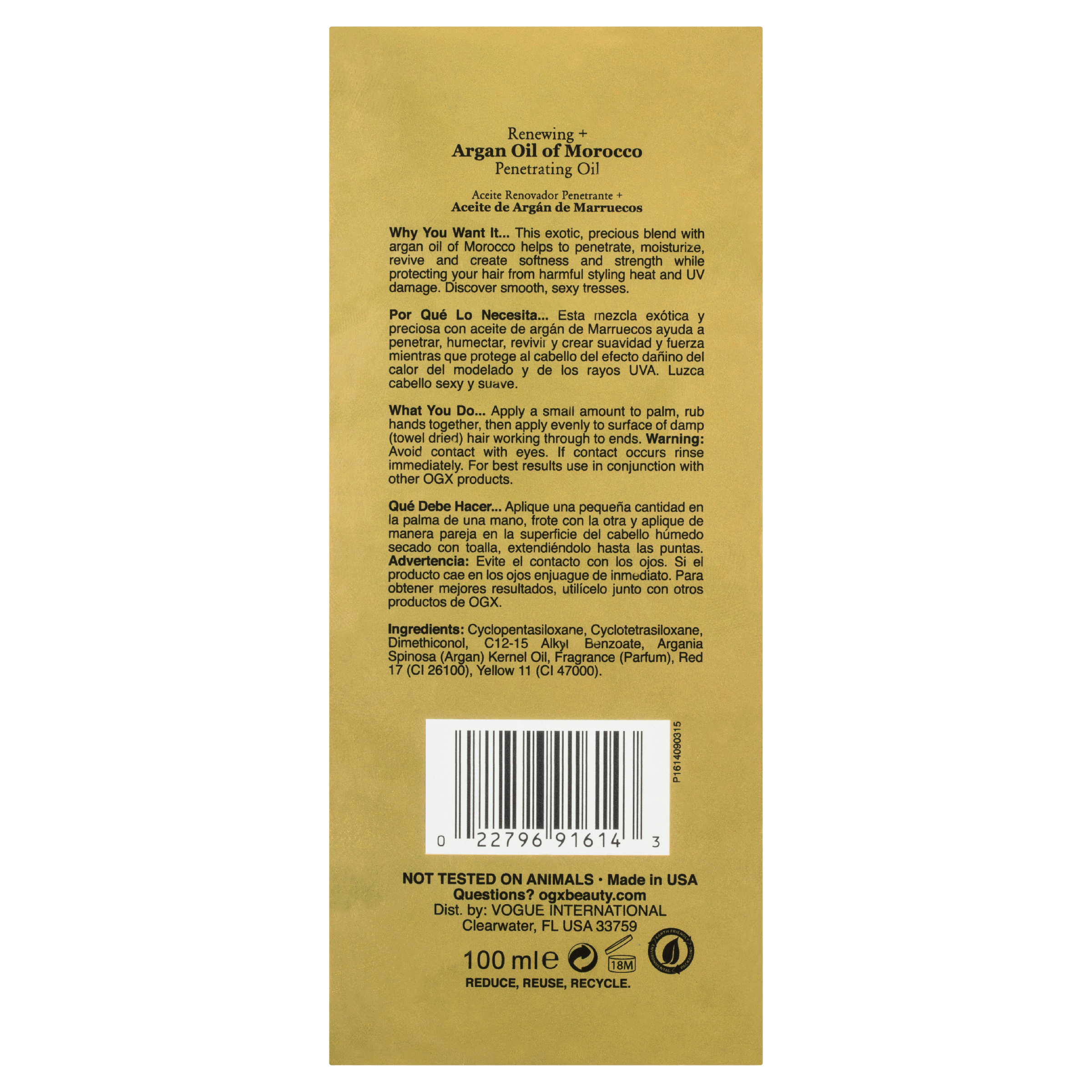 OGX ARGAN OIL OF MOROCCO PENETRATING OIL 100ML - Image 4