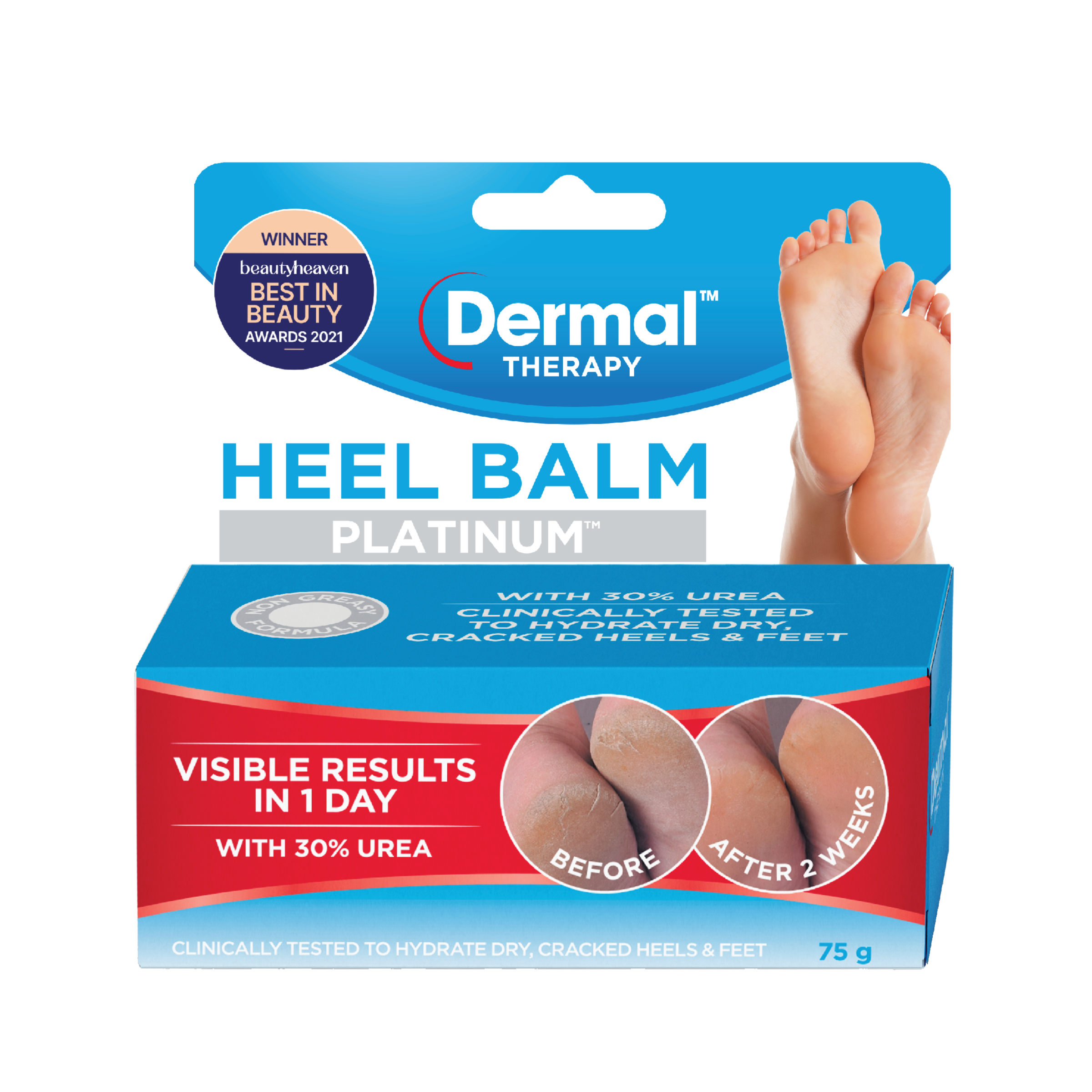 DERMAL THERAPY HEEL BALM PLATINUM 75G - Image 3