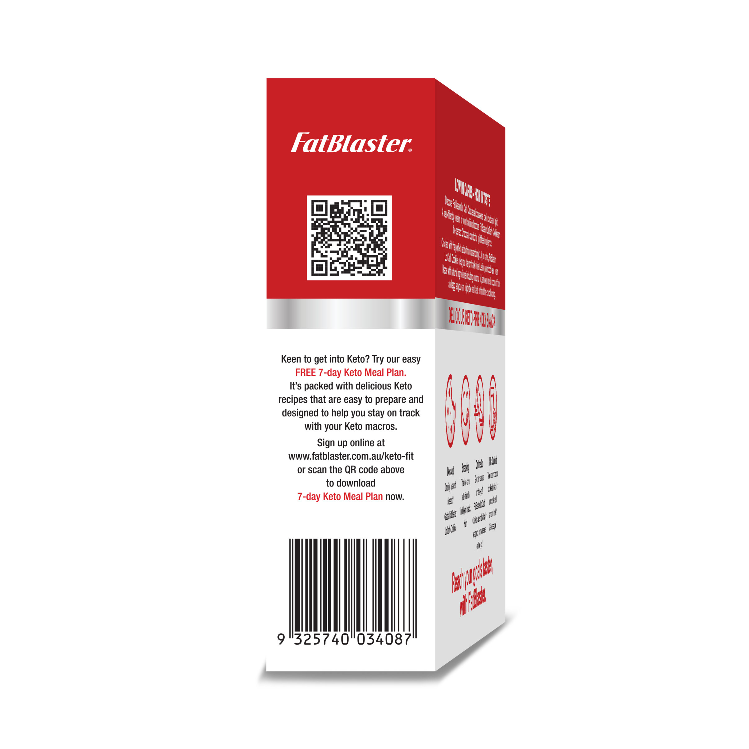 FATBLASTER LO CARB COOKIES CHOCOLATE FOOD 6 PACK - Image 3