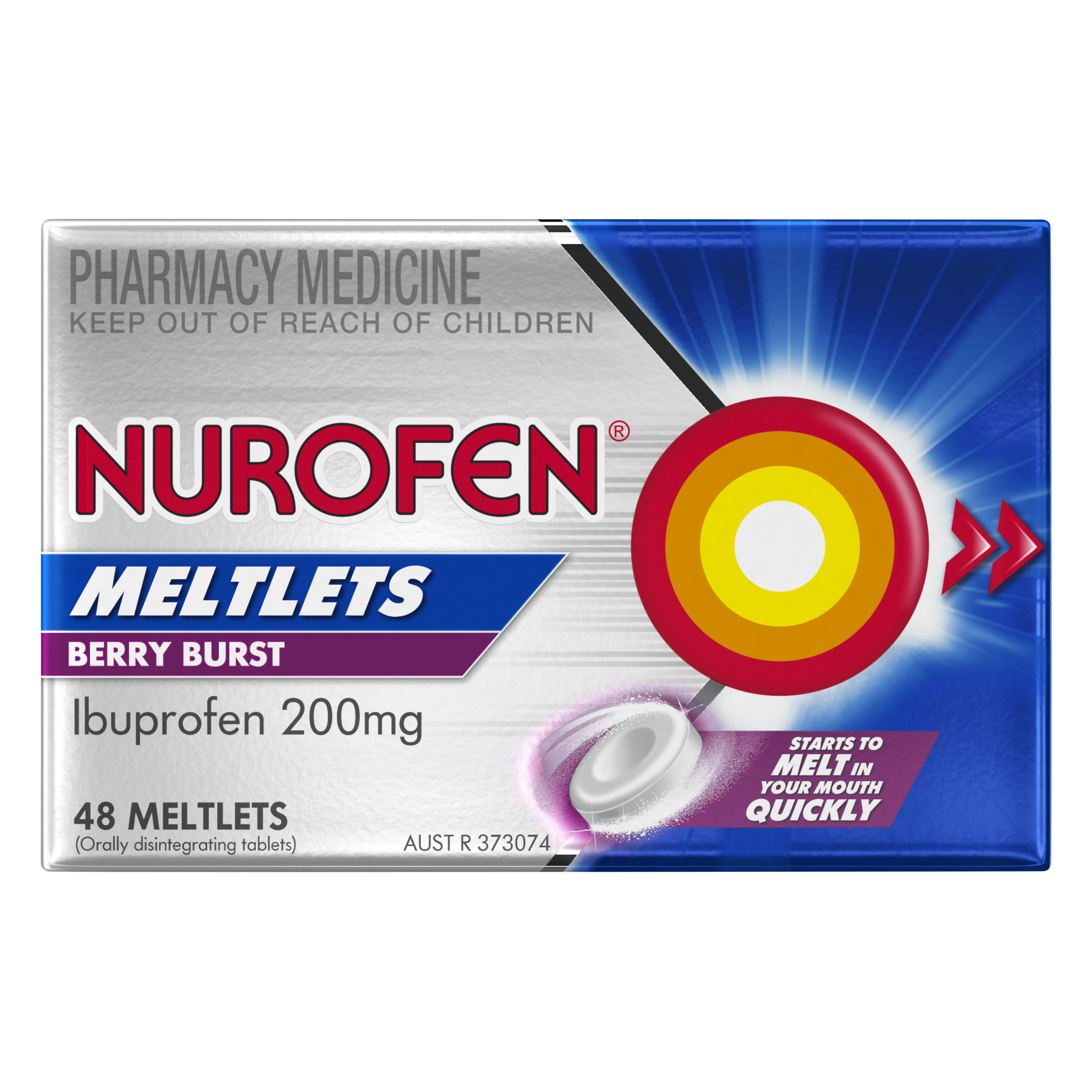 NUROFEN BERRY BURST 200MG 48 MELTLETS - Image 2