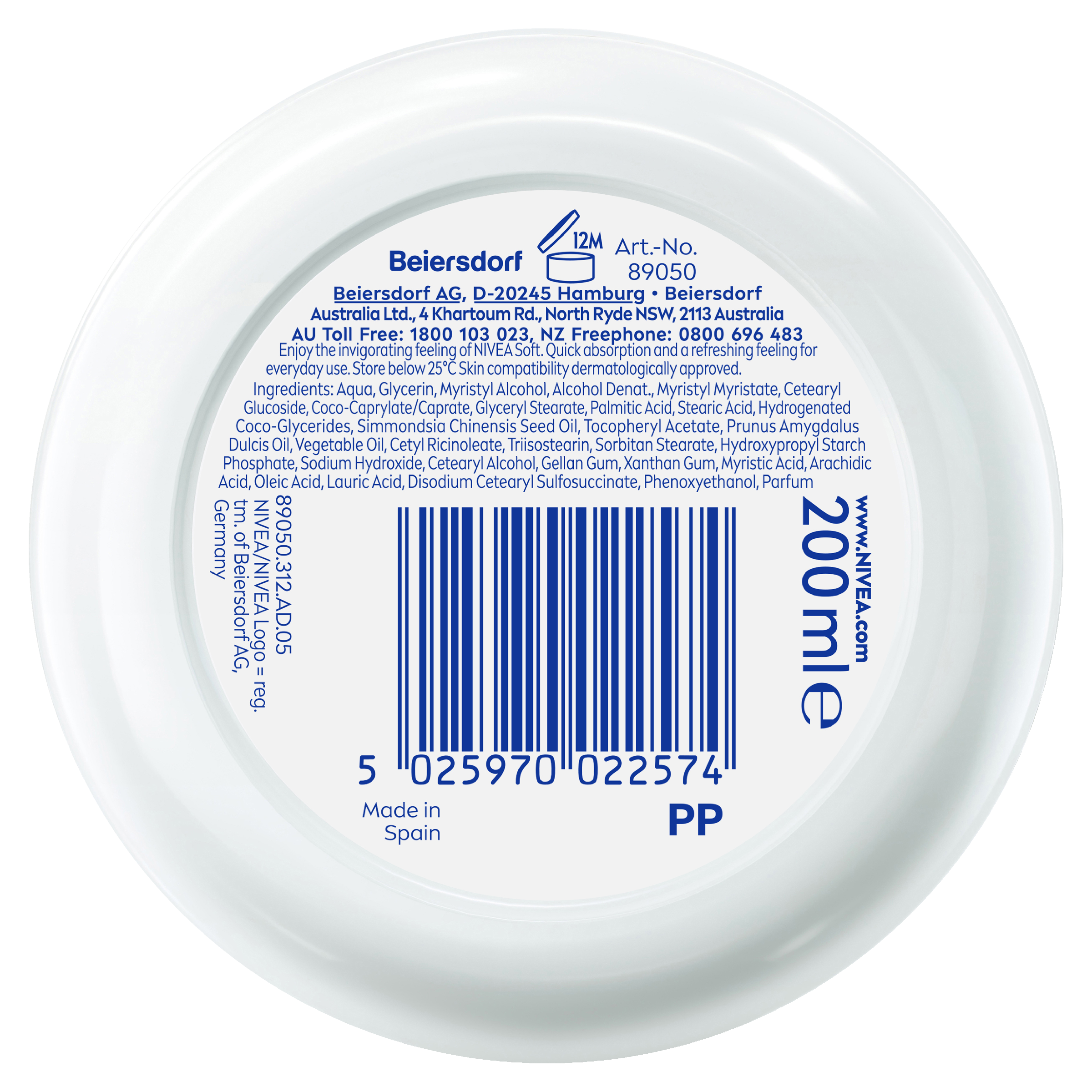 NIVEA SOFT MOISTURISING CREAM 200ML - Image 10