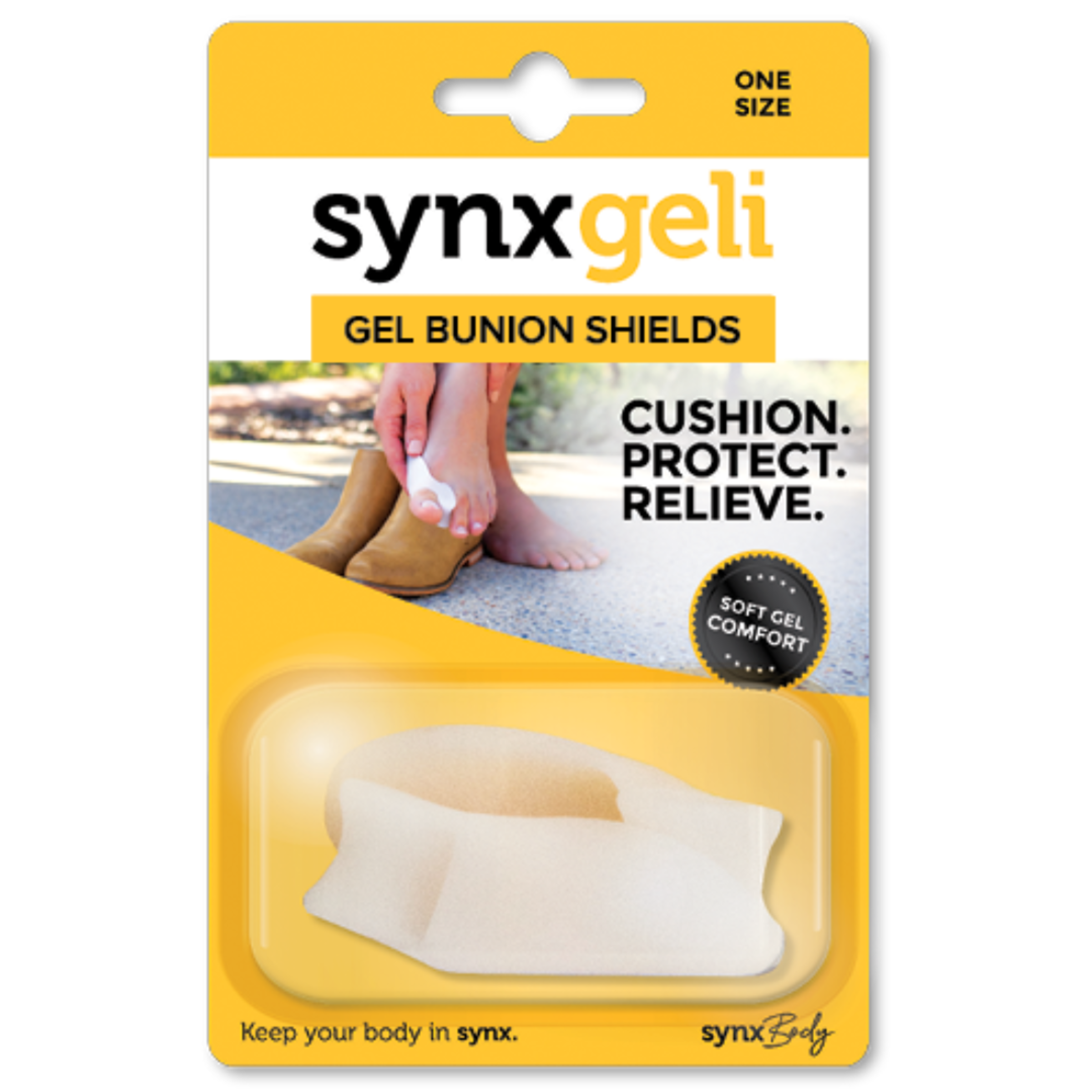 SYNXGELI GEL BUNION SHIELDS 1 PAIR