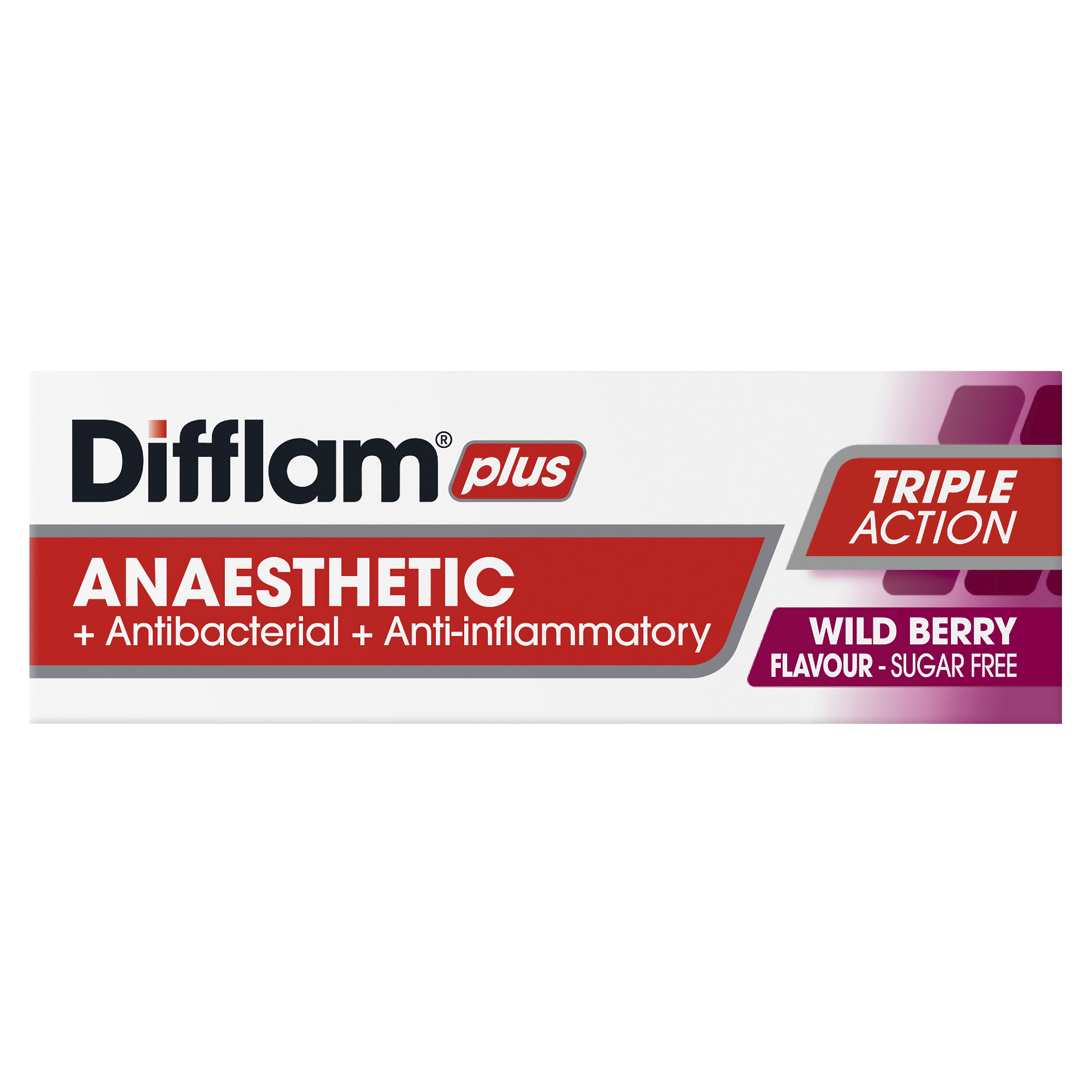 DIFFLAM PLUS ANAESTHETIC WILD BERRY THROAT 16 LOZENGES - Image 3