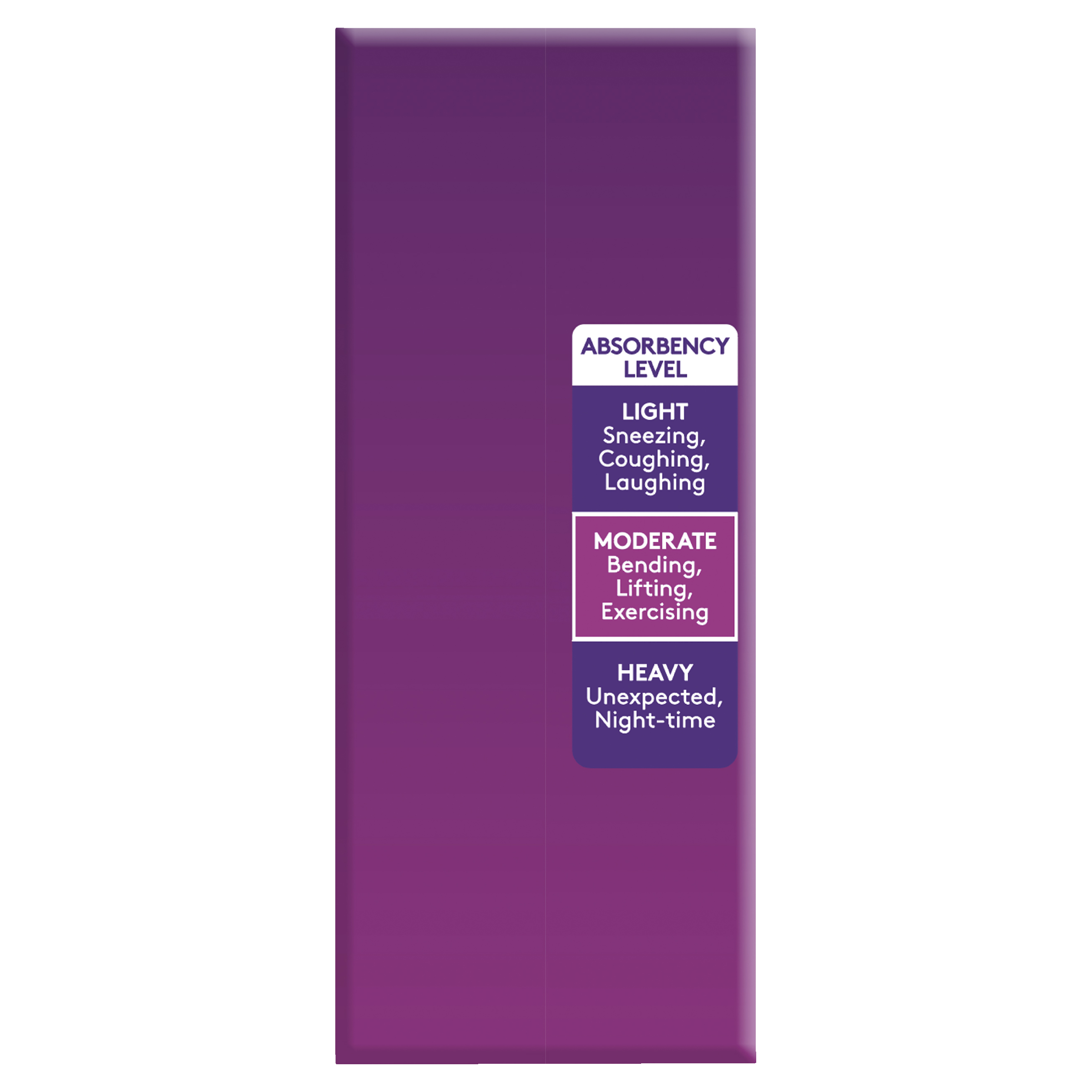 POISE 3-IN-1 PADS REGULAR 3.5D 16 PACK - Image 3