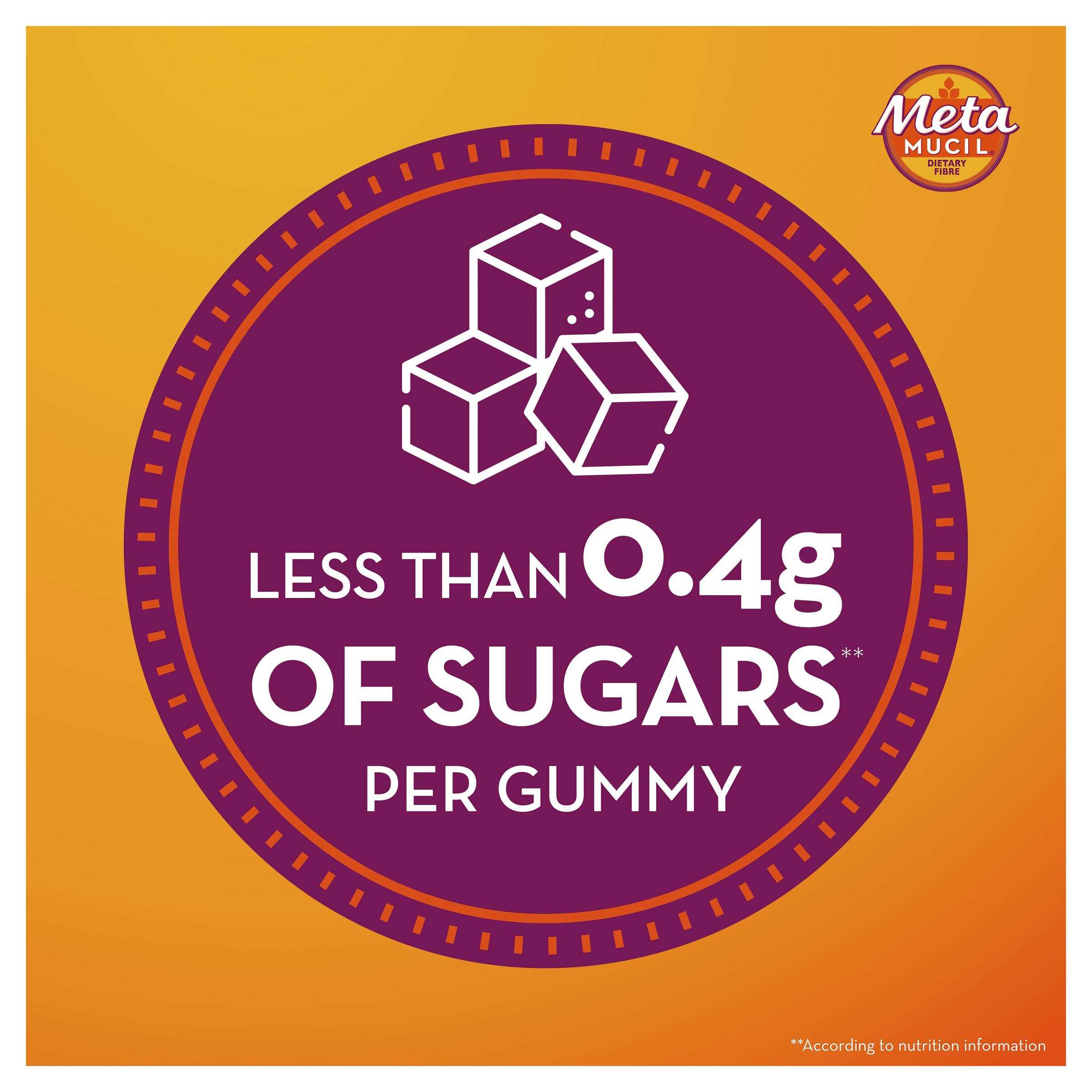 METAMUCIL FIBRE ORANGE 120 GUMMIES - Image 6