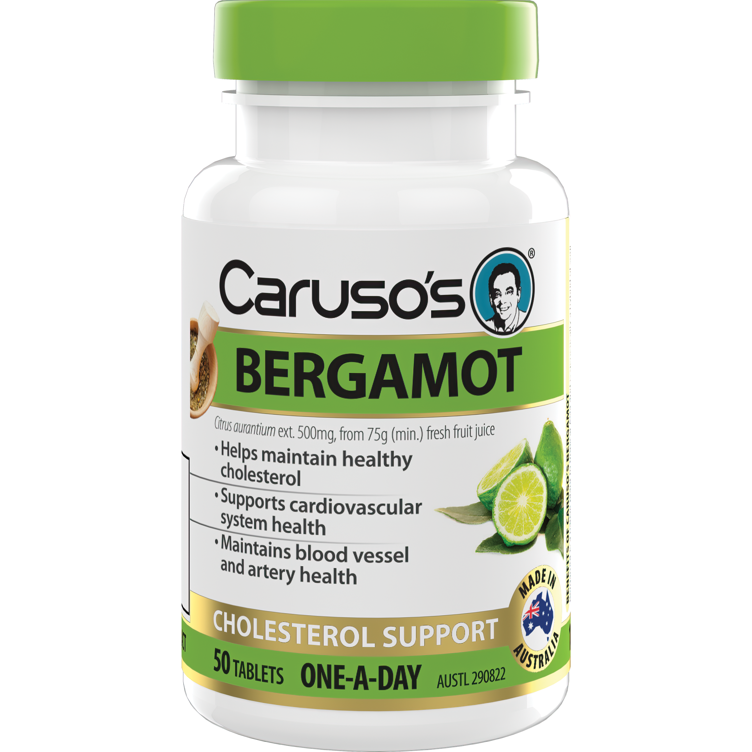 CARUSOS BERGAMOT 50 TABLETS