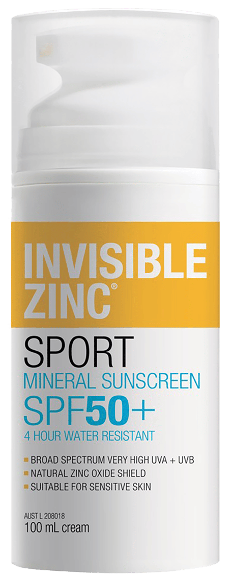 INVISIBLE ZINC WATER RESISTANT SUNSCREEN LOTION SPF50+ 100ML