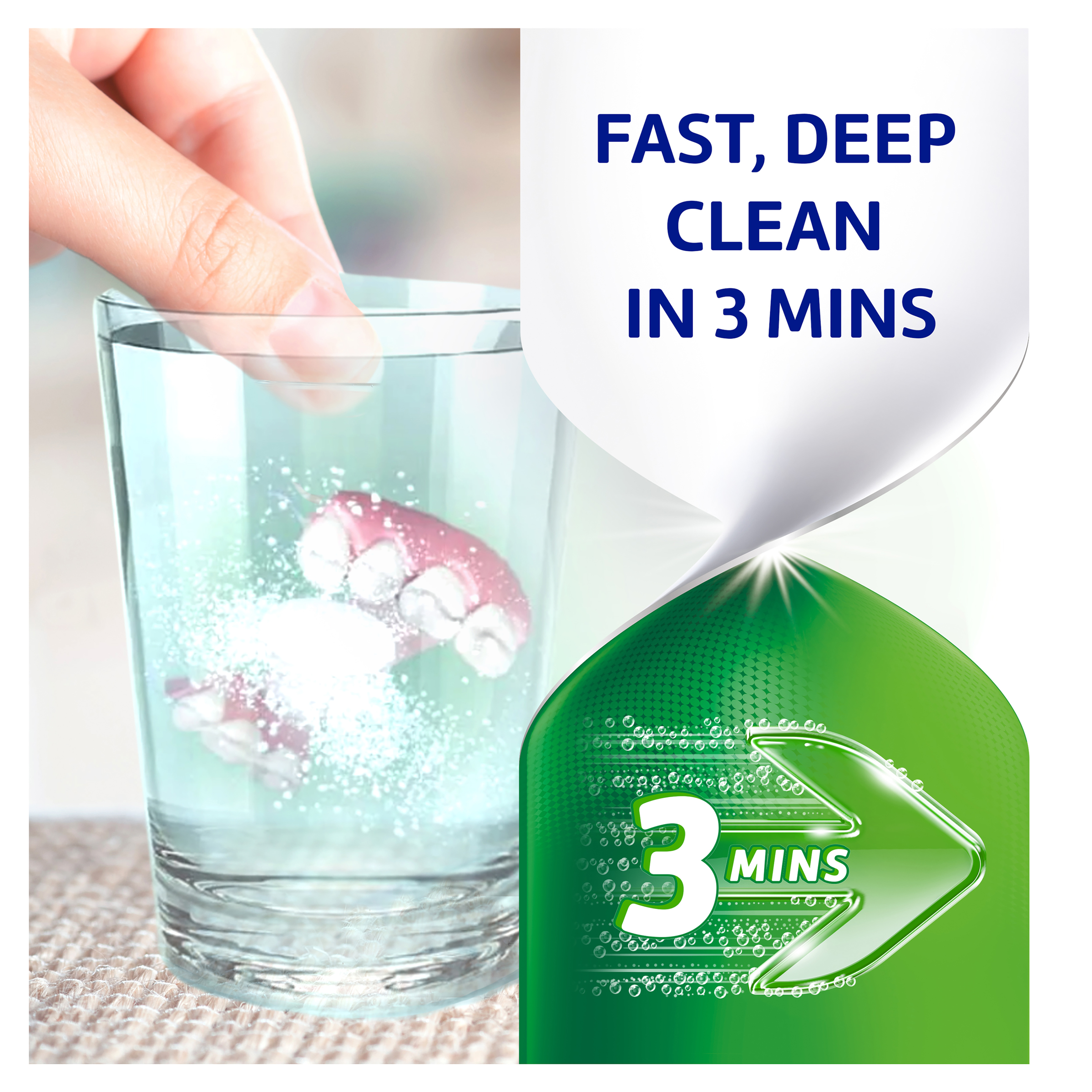 POLIDENT DENTURE CLEANSER FRESH ACTIVE 36 TABLETS - Image 8