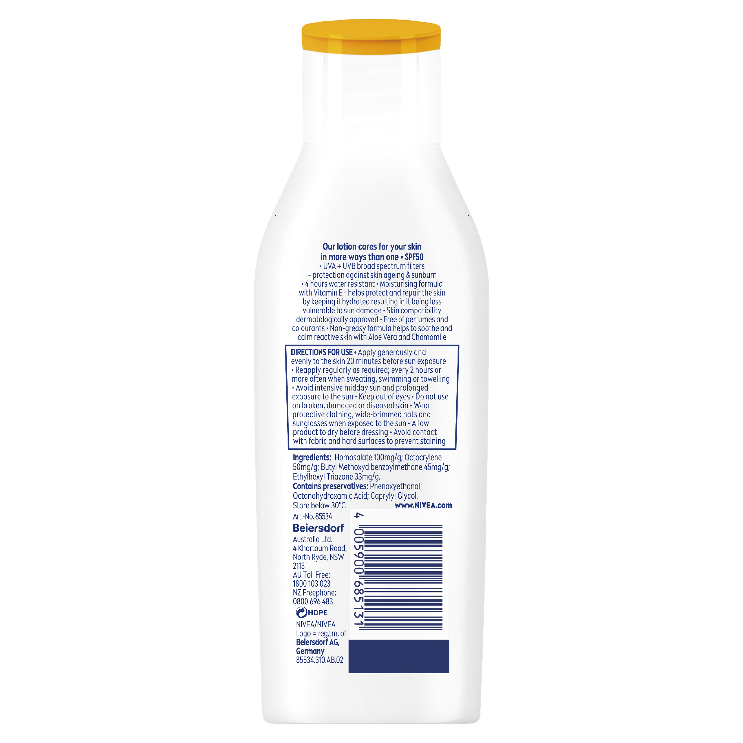 NIVEA SENSITIVE PROTECT SUNSCREEN LOTION SPF50+ 200ML - Image 2