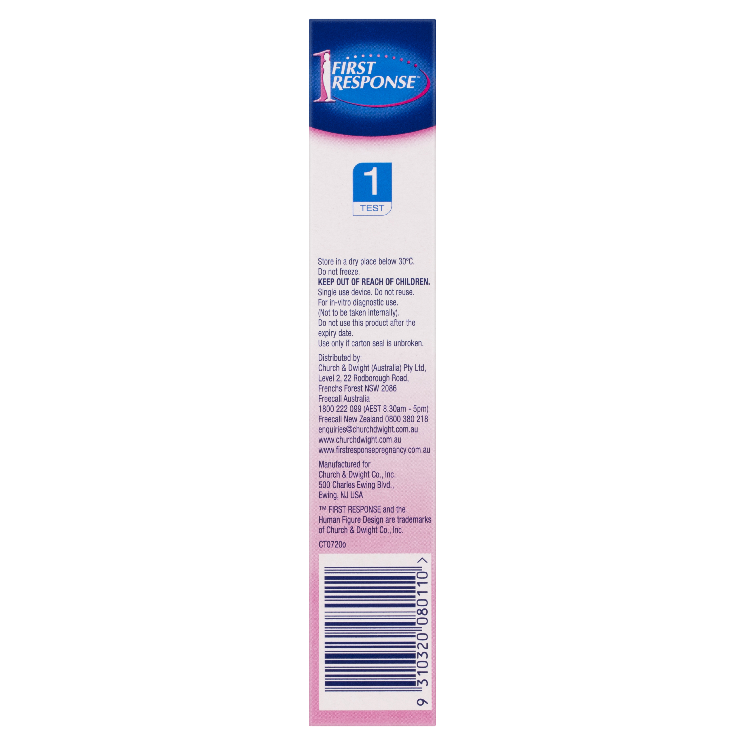 FIRST RESPONSE EARLY RESULT IN-STREAM PREGNANCY TEST 1 PACK - Image 3