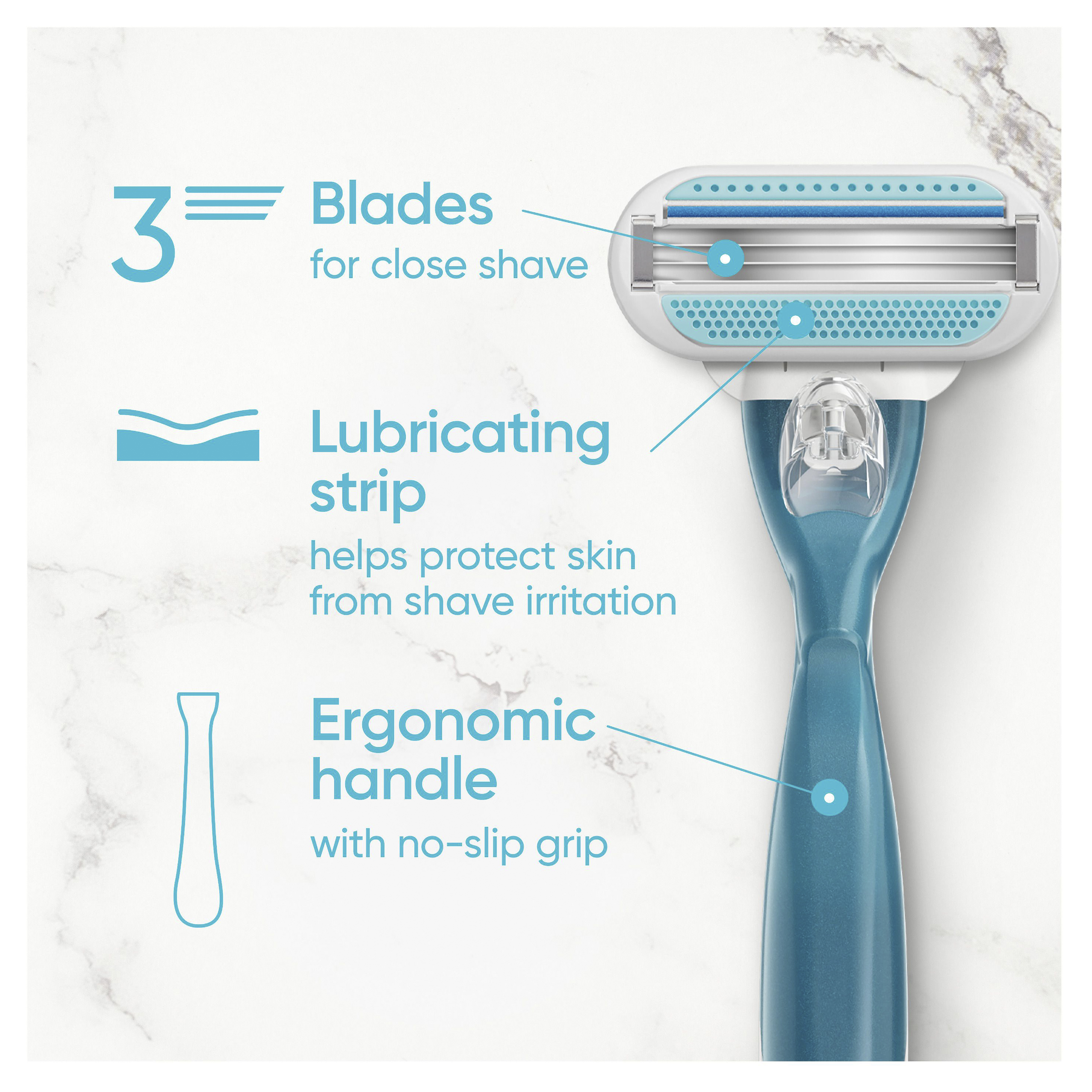 GILLETTE VENUS SMOOTH REFILL BLADES 4 PACK - Image 6