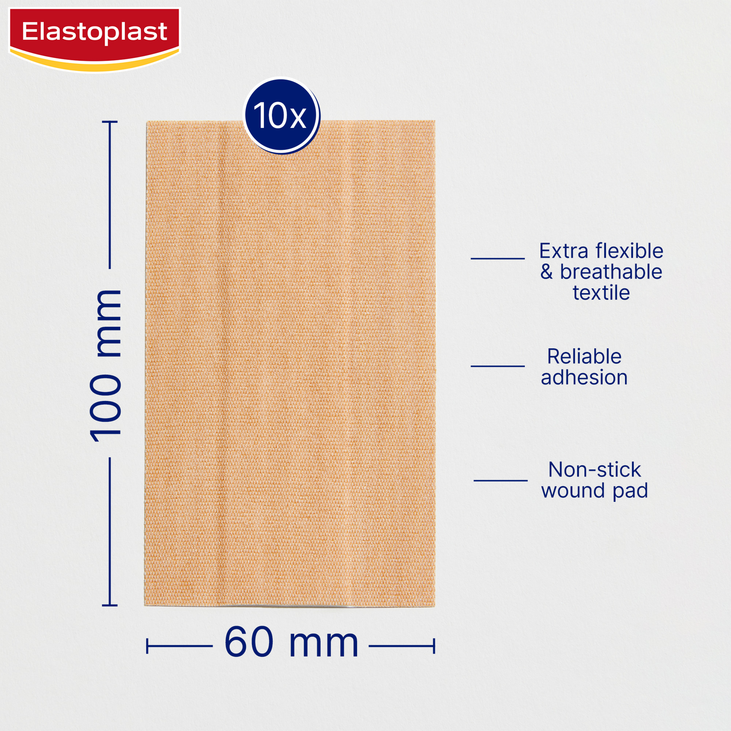 ELASTOPLAST FLEXIBLE FABRIC DRESSING 1M X 6CM - Image 6