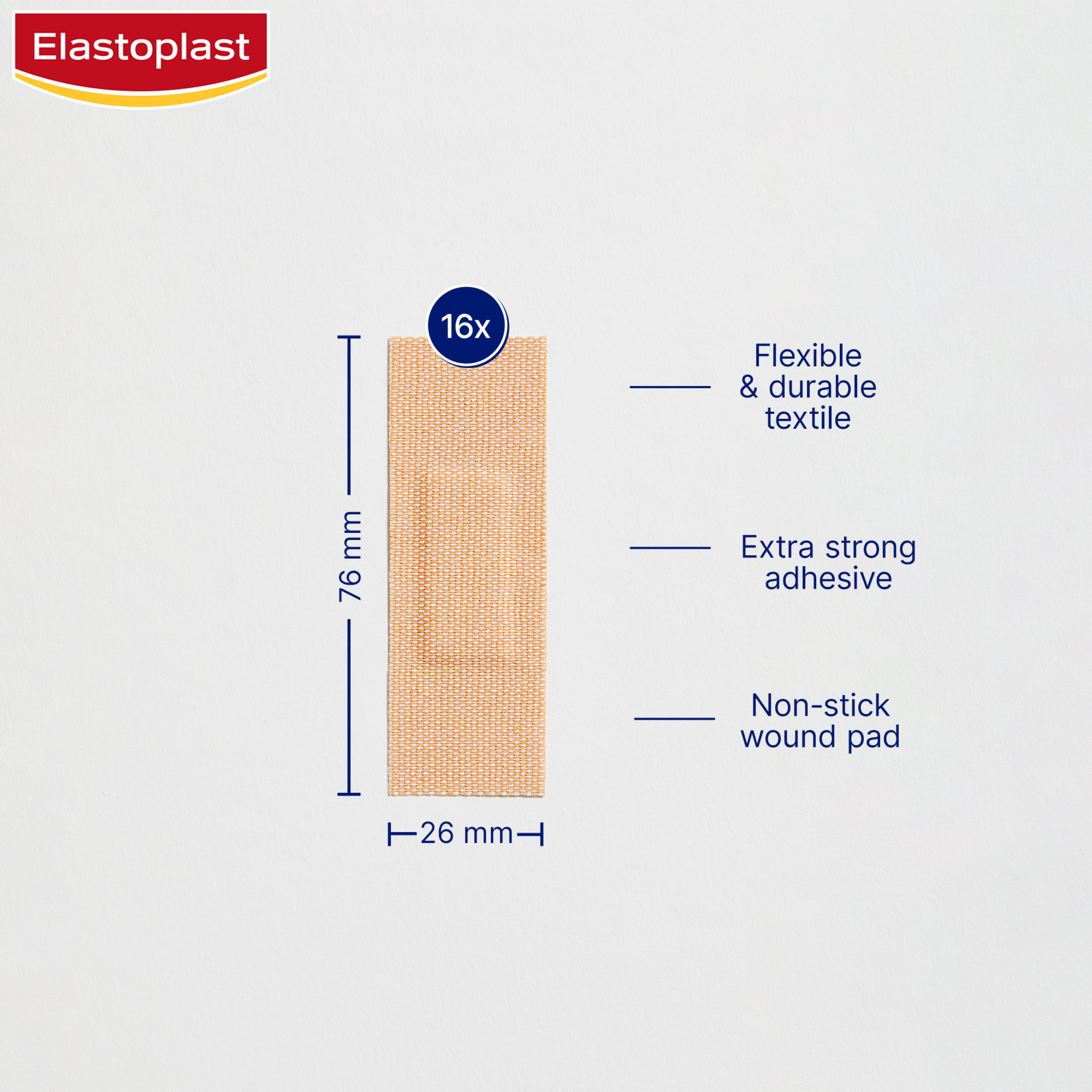 ELASTOPLAST HEAVY FABRIC WATERPROOF STRIPS 16 PACK - Image 3