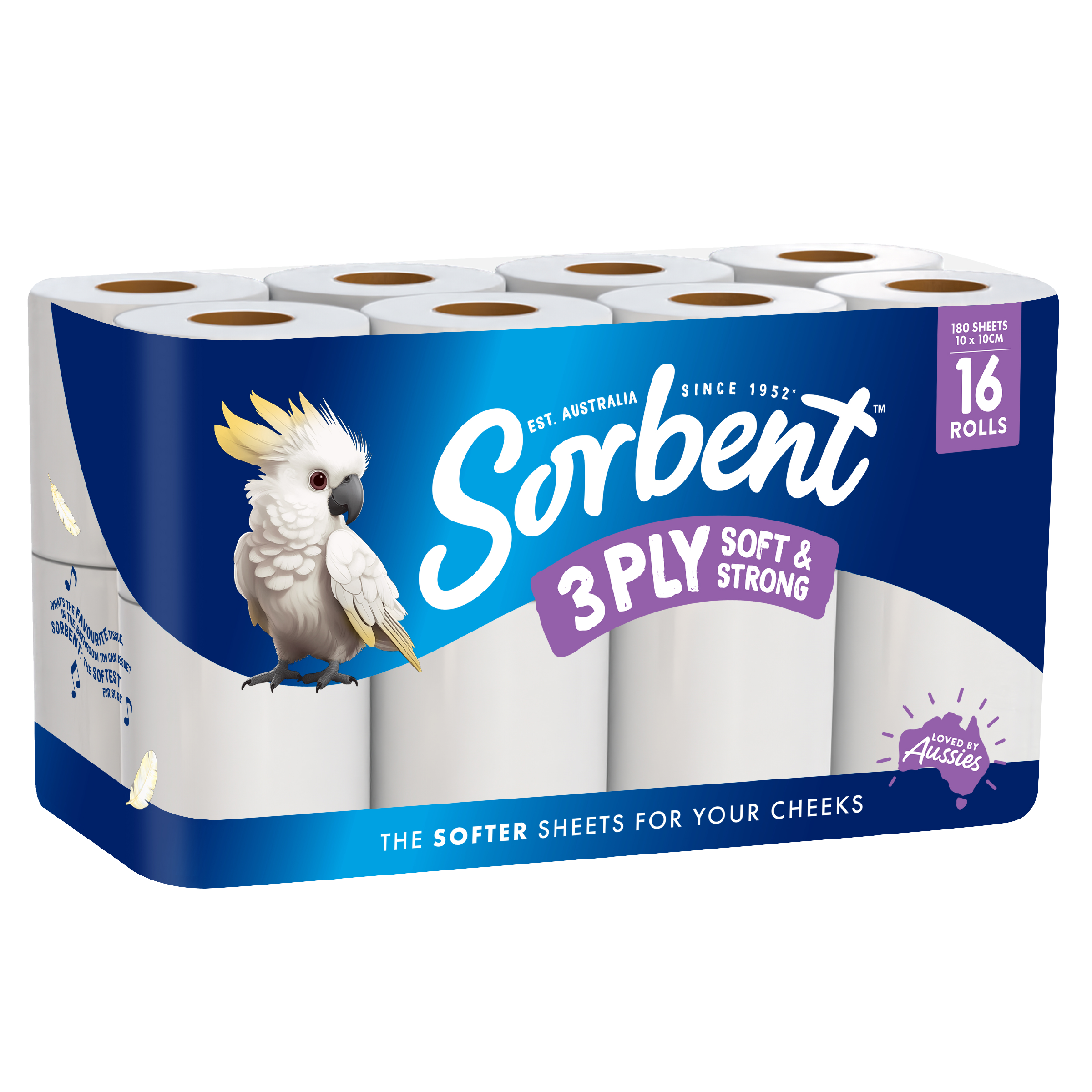 SORBENT TOILET PAPER SILKY WHITE 16 PACK - Image 4