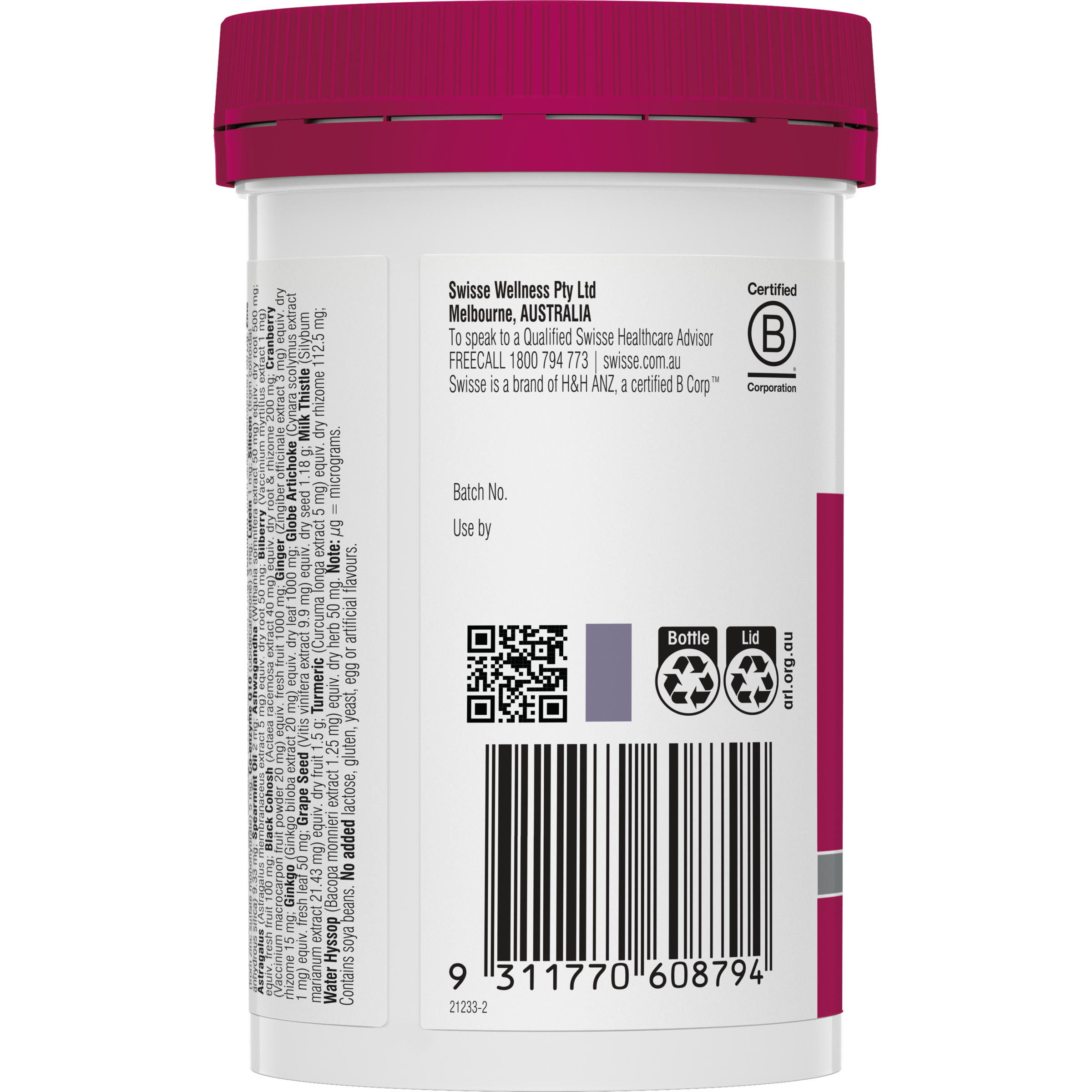 SWISSE ULTIVITE WOMENS 50+ MULTIVITAMIN TABLETS 90 - Image 4