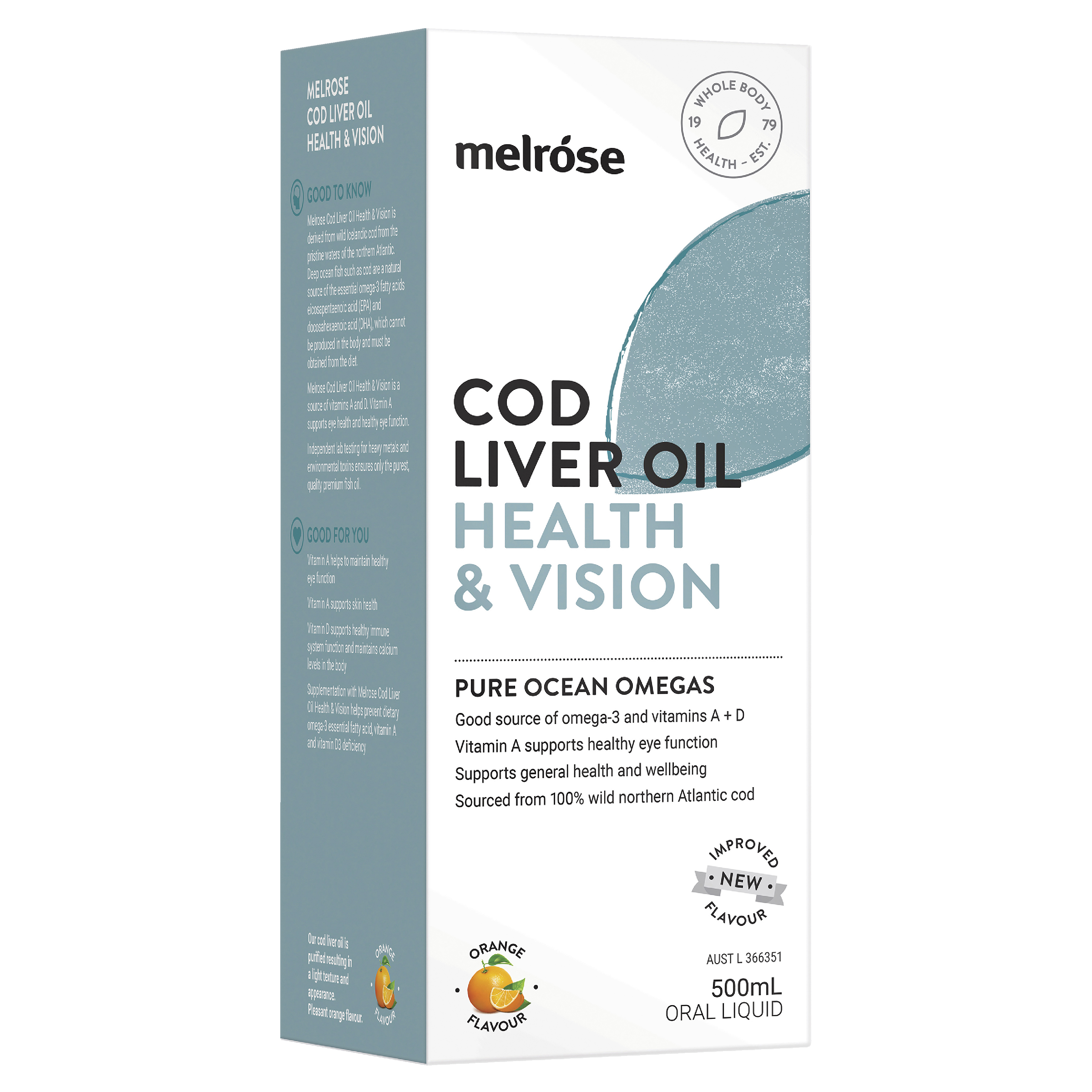 MELROSE COD LIVER OIL LIQUID 500ML - Image 5