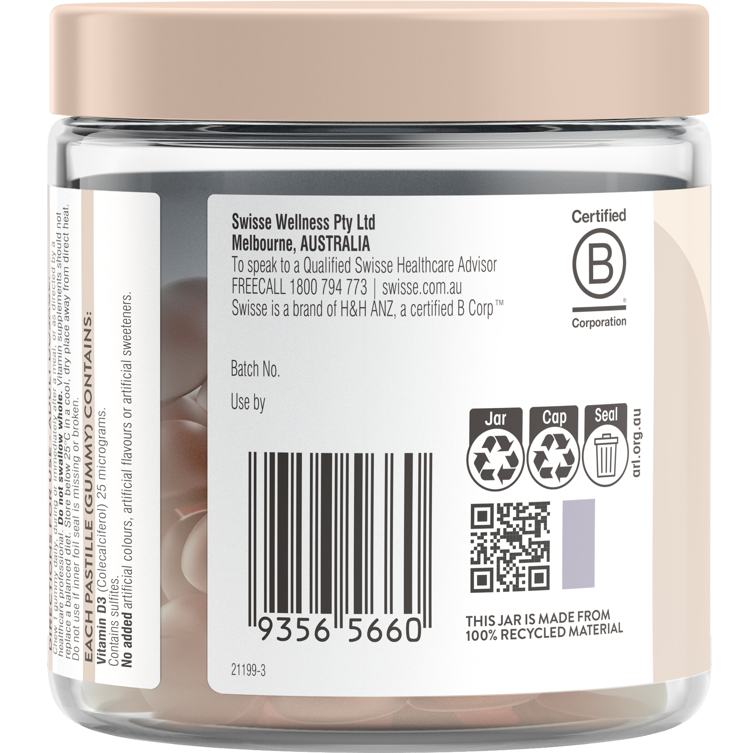 SWISSE ULTIBOOST VITAMIN D 60 GUMMIES - Image 4