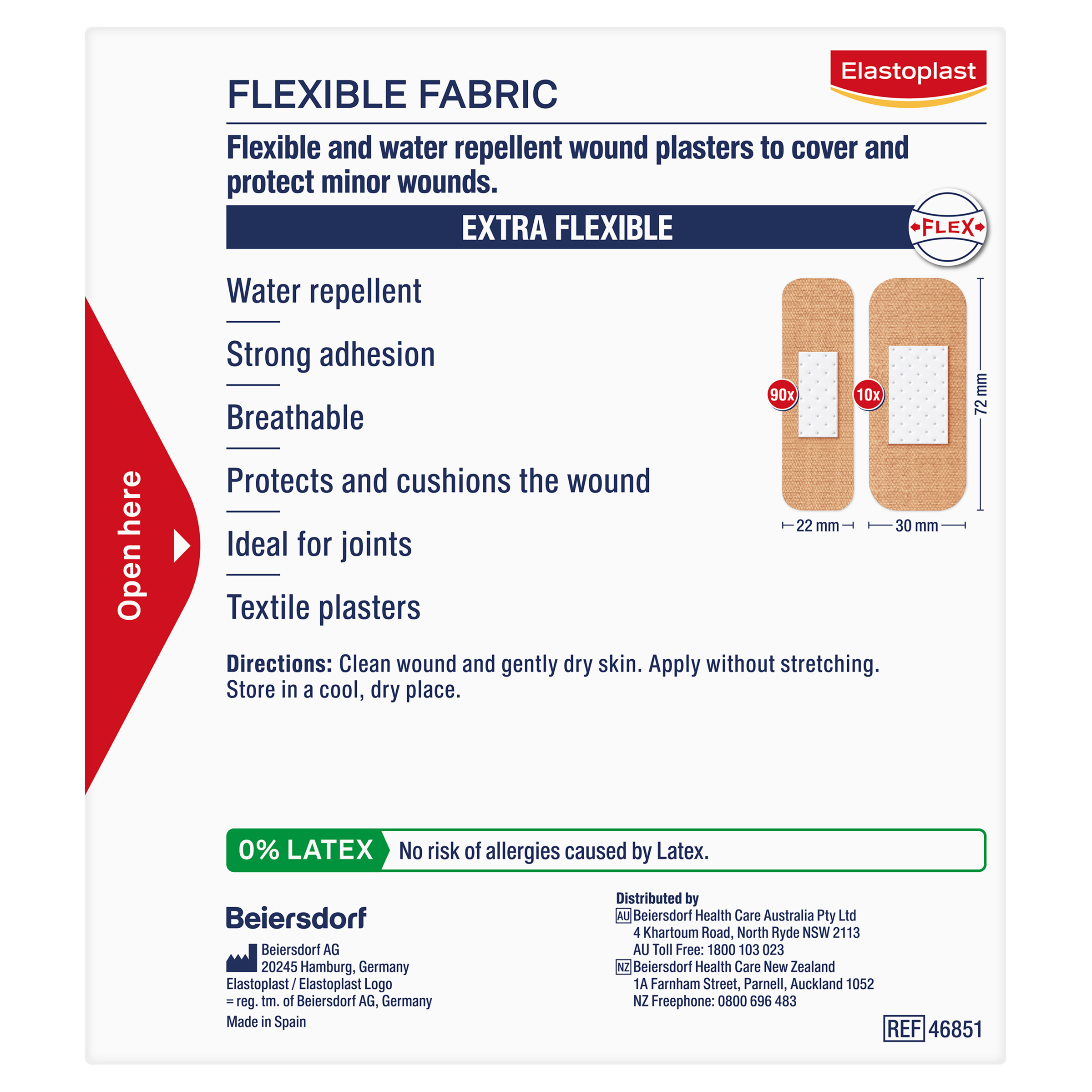 ELASTOPLAST FLEXIBLE FABRIC STRIPS 100 PACK - Image 2