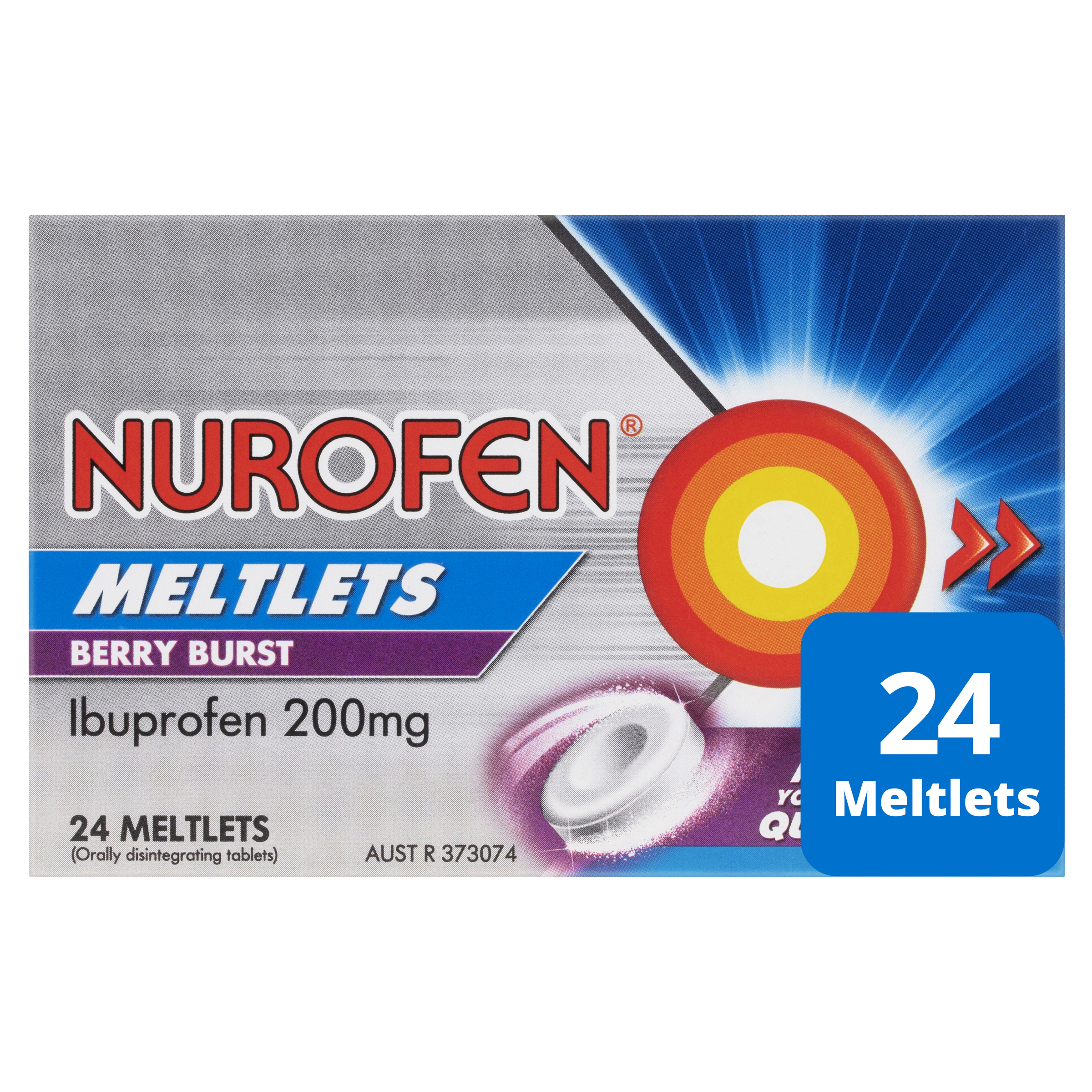 NUROFEN BERRY BURST 200MG 24 MELTLETS - Image 3