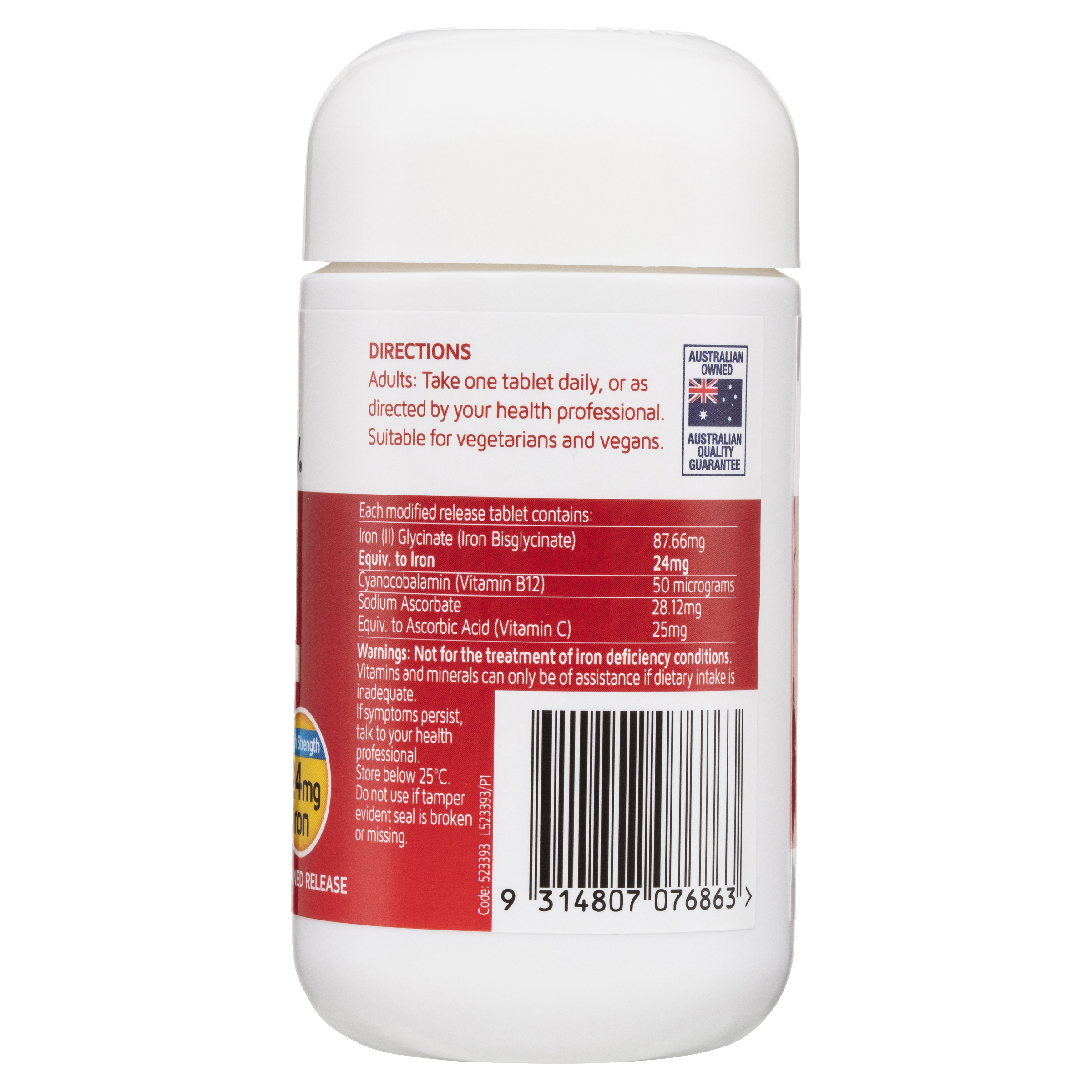 NATURES WAY HIGH STRENGTH IRON 30 TABLETS - Image 2