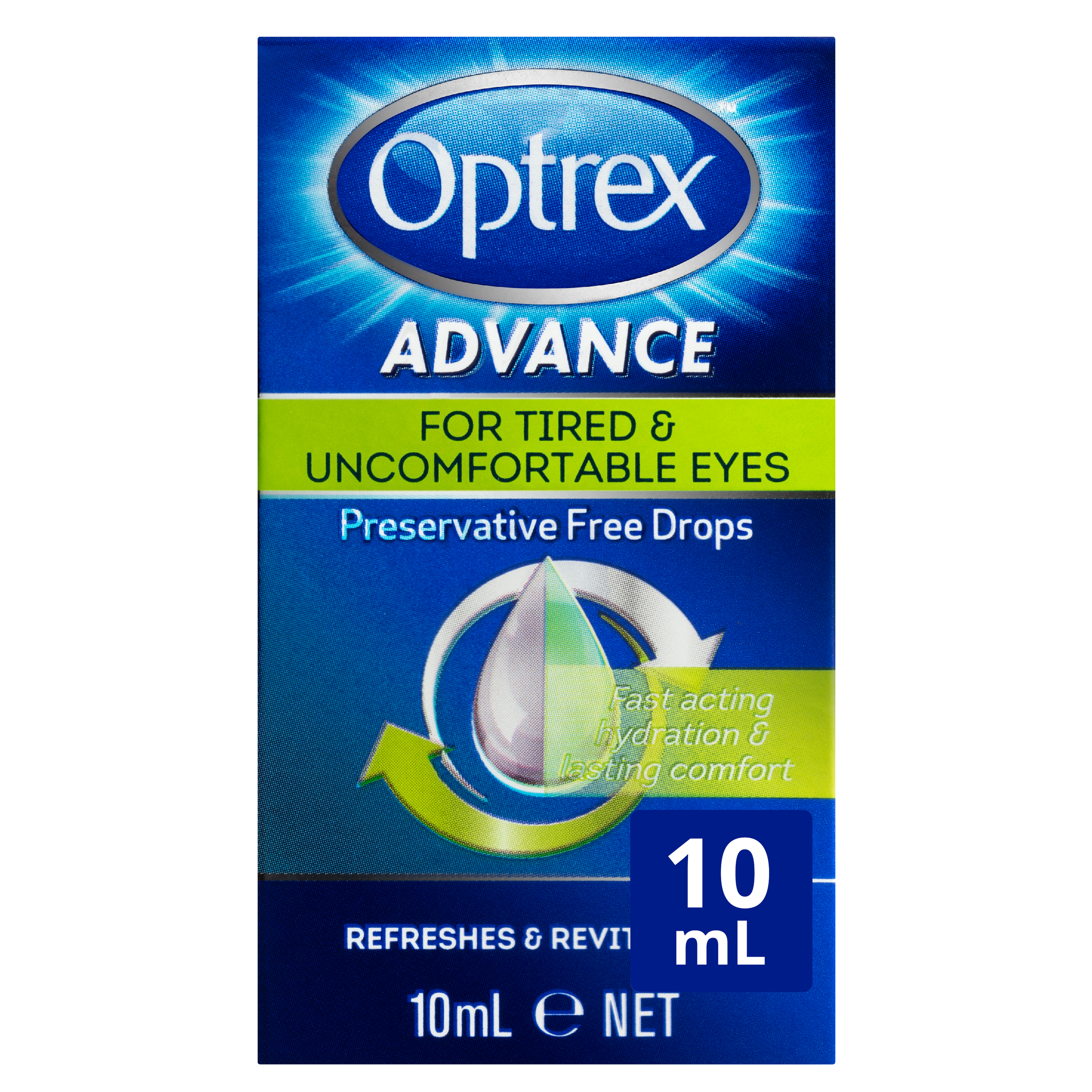 OPTREX ADVANCE PRESERVATIVE FREE TIRED EYE DROPS 10ML - Image 8