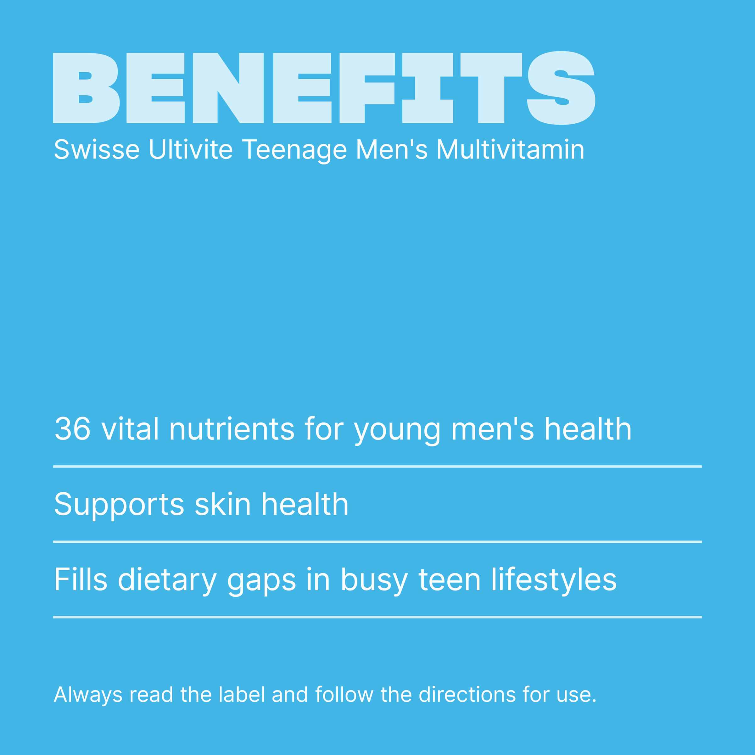SWISSE ULTIVITE MENS TEENAGE TAB 60 - Image 3