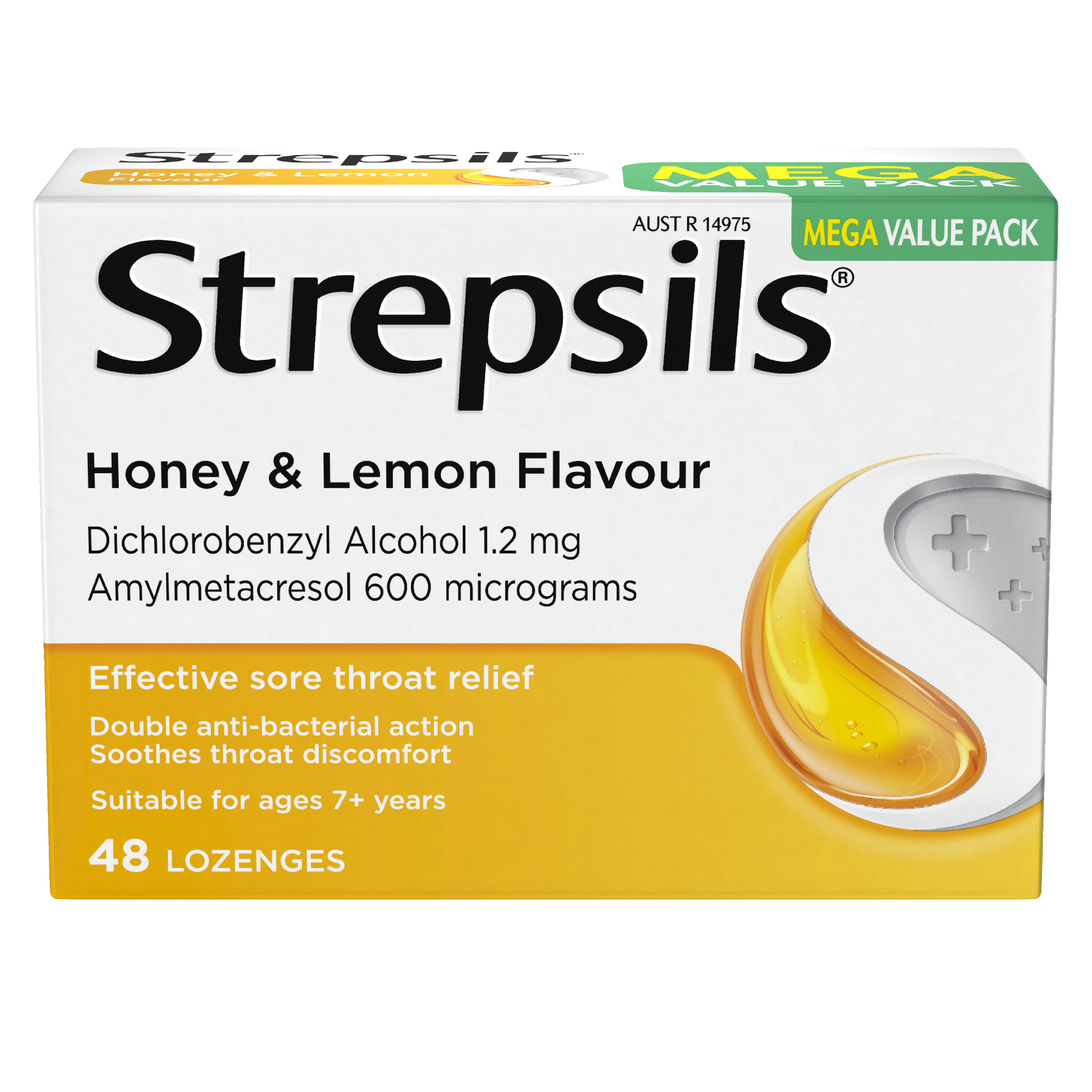 STREPSILS HONEY & LEMON 48 LOZENGES - Image 6