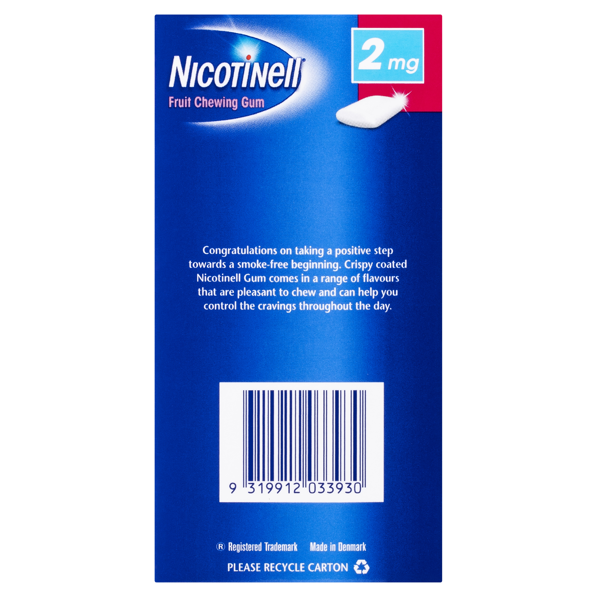 NICOTINELL FRUIT 2MG GUM 96 PACK - Image 3